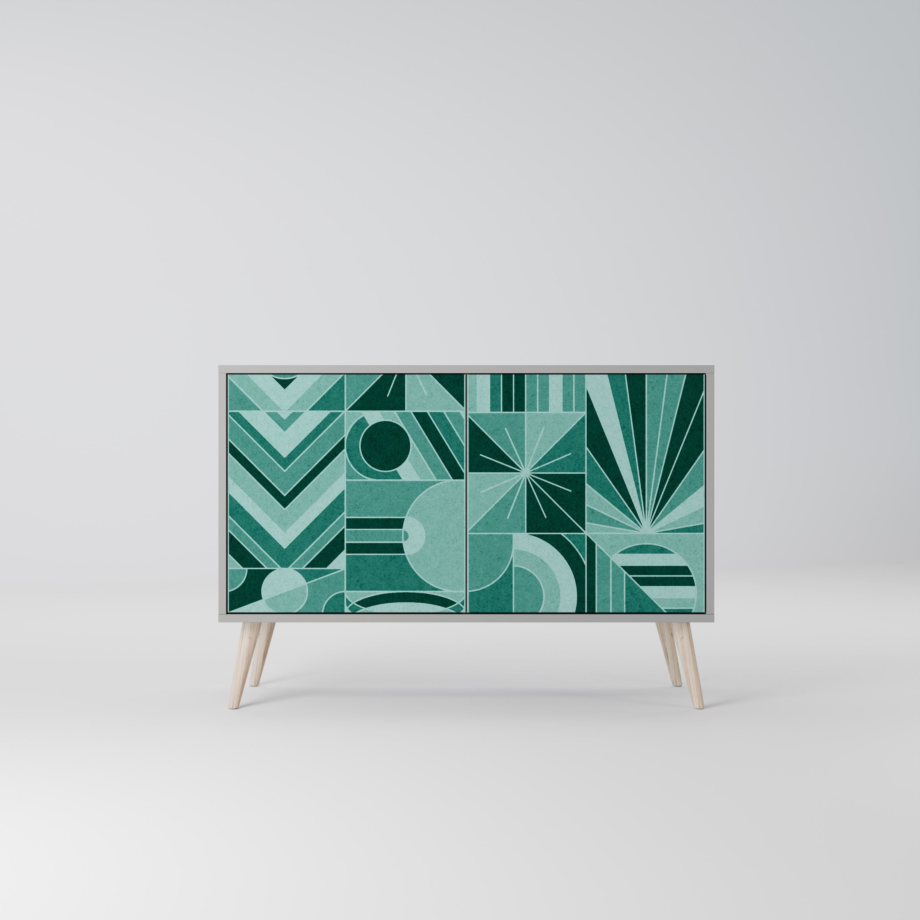 HARMONIC GRID Komoda 2-drzwiowa korpus Szary