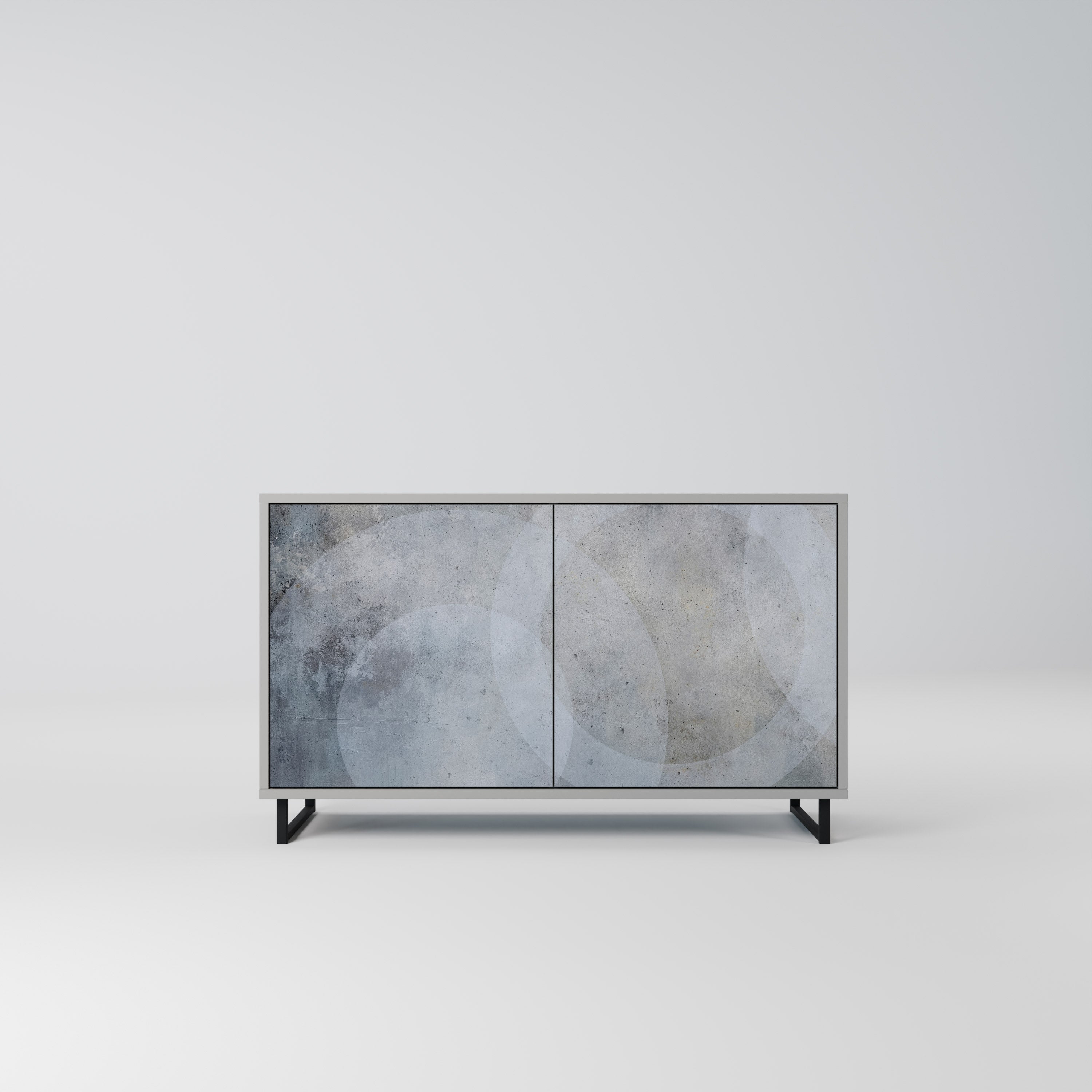 MUTED ARC Komoda 2-drzwiowa korpus Szary