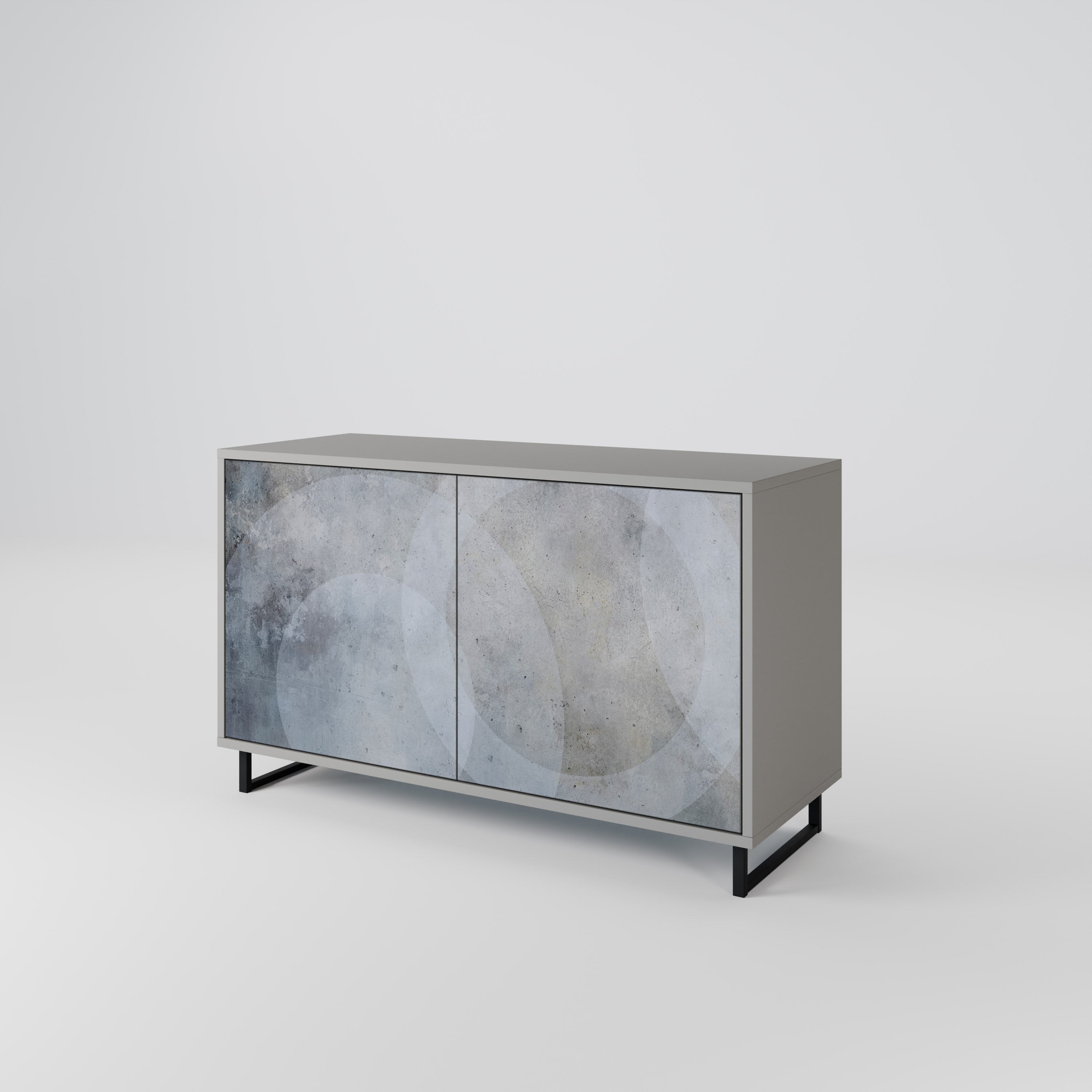 MUTED ARC Komoda 2-drzwiowa korpus Szary