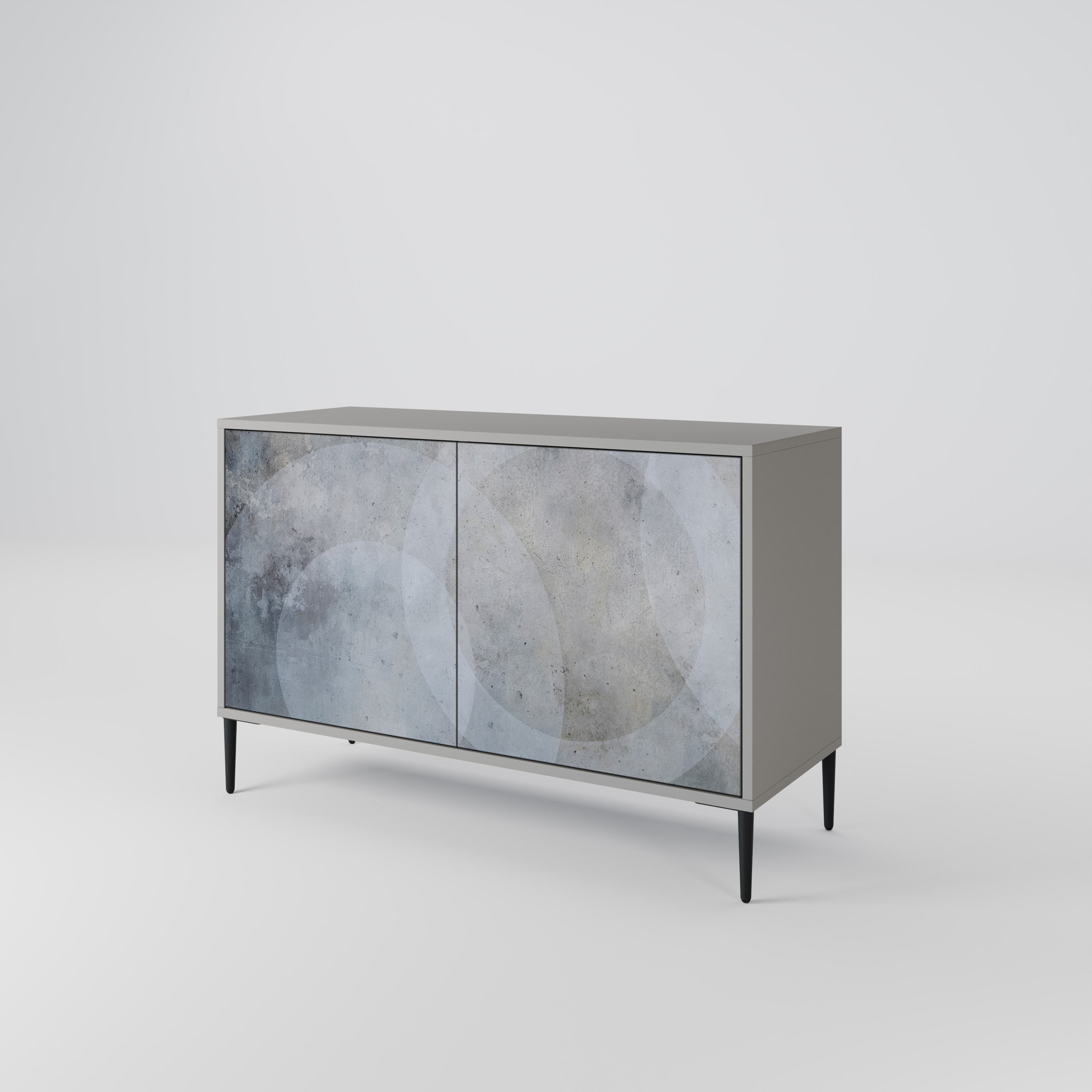 MUTED ARC Komoda 2-drzwiowa korpus Szary