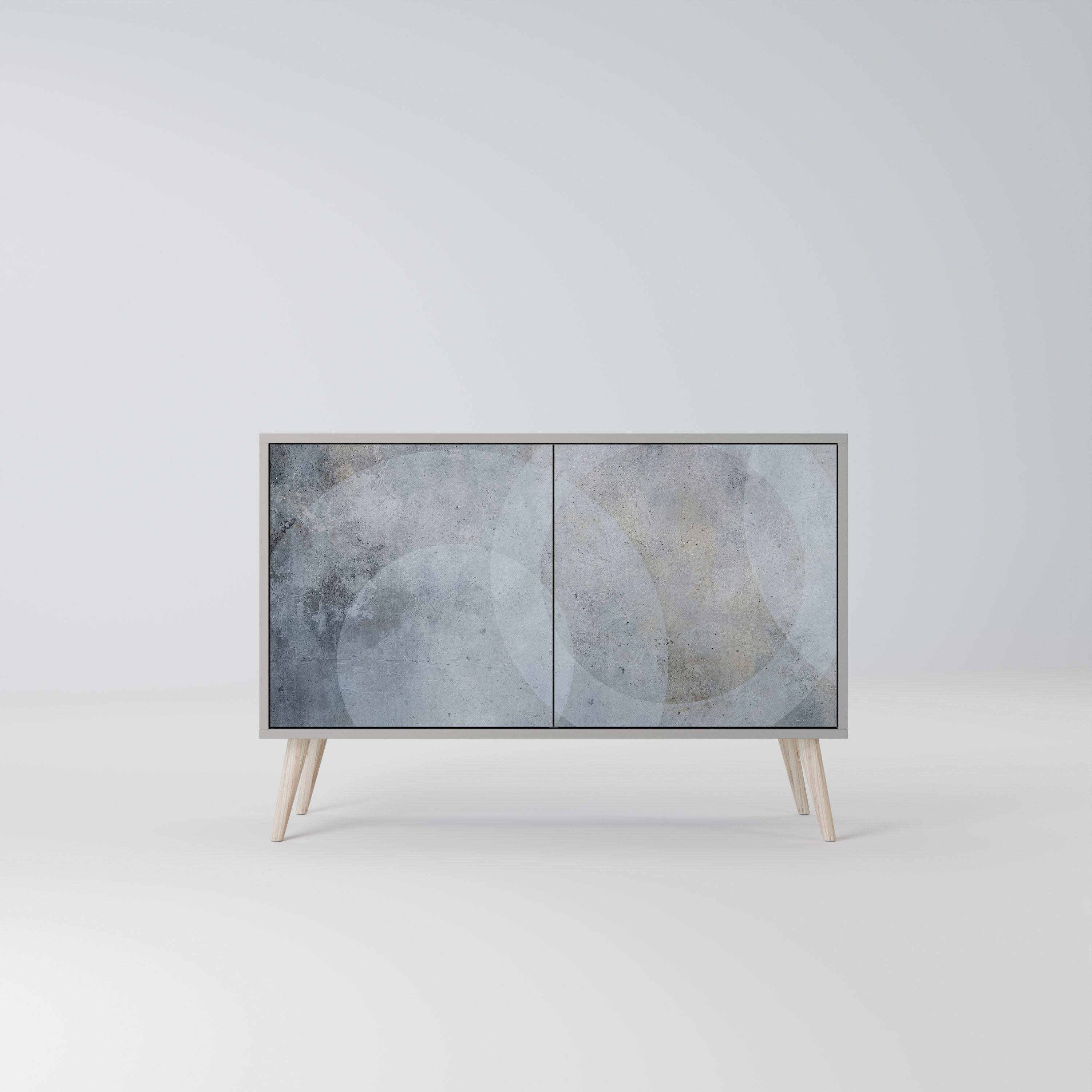 MUTED ARC Komoda 2-drzwiowa korpus Szary