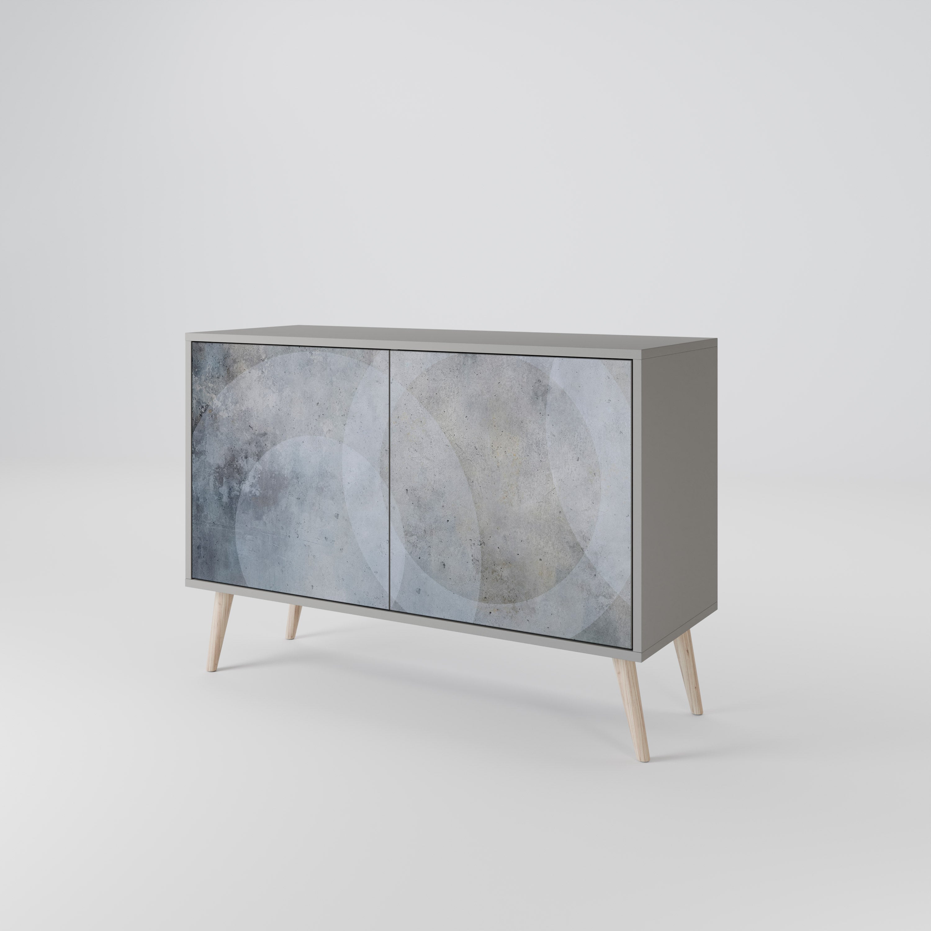MUTED ARC Komoda 2-drzwiowa korpus Szary