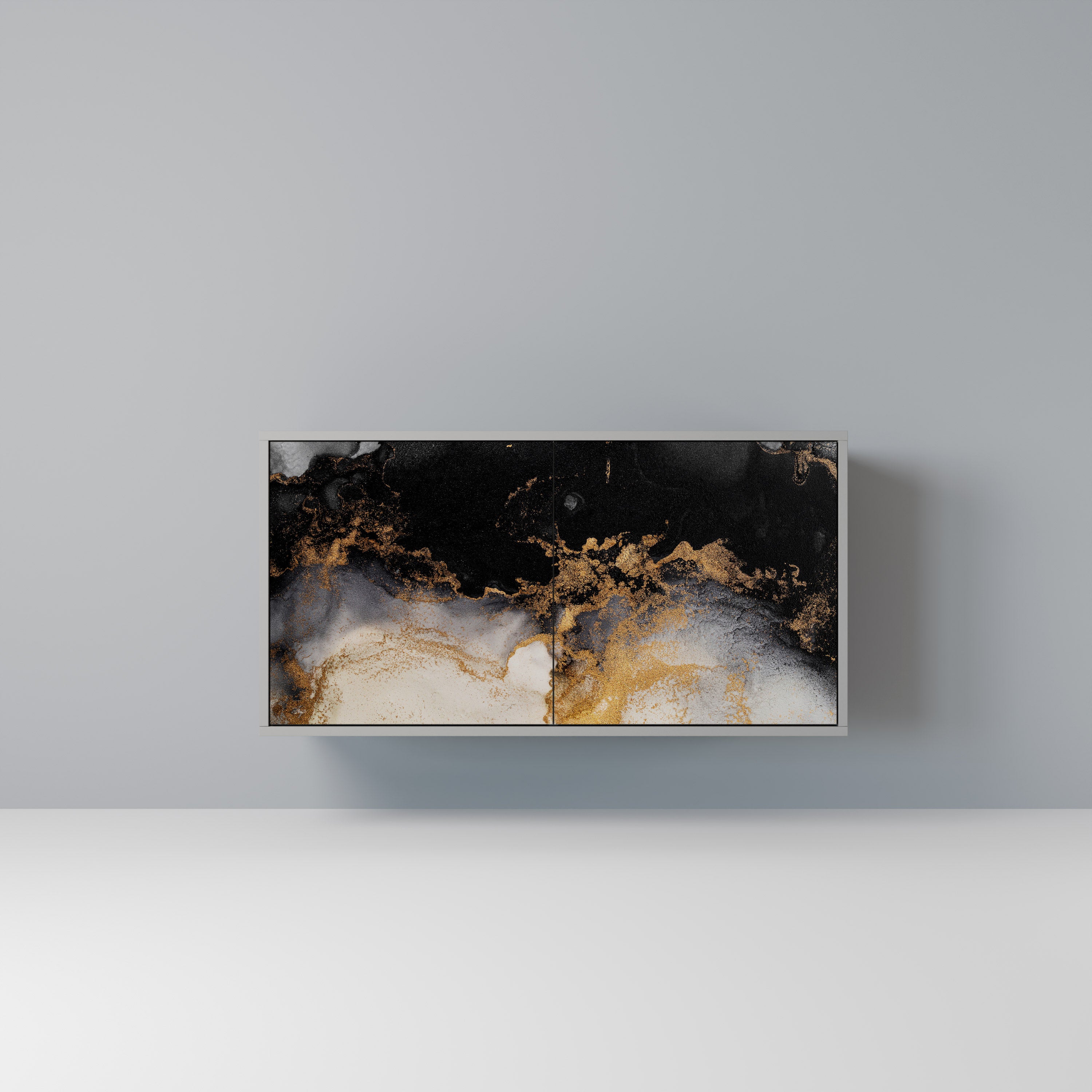 MARBLE OF TOMMORROW Komoda 2-drzwiowa korpus Szary