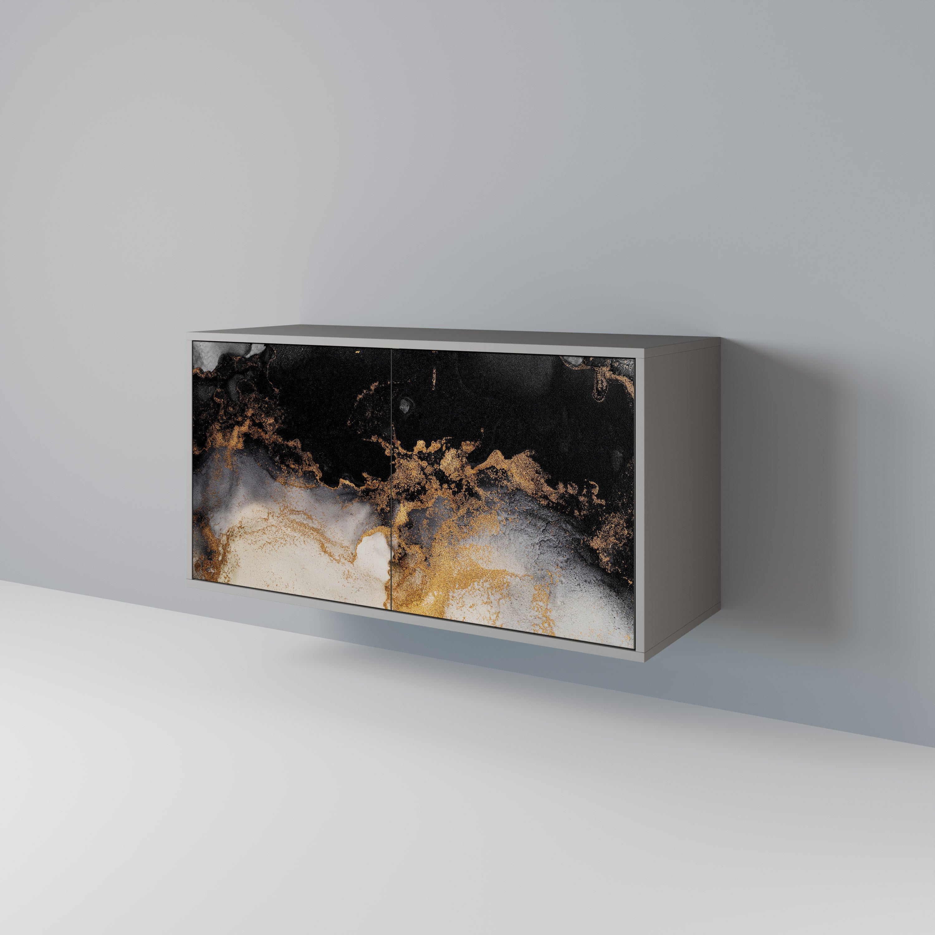 MARBLE OF TOMMORROW Komoda 2-drzwiowa korpus Szary