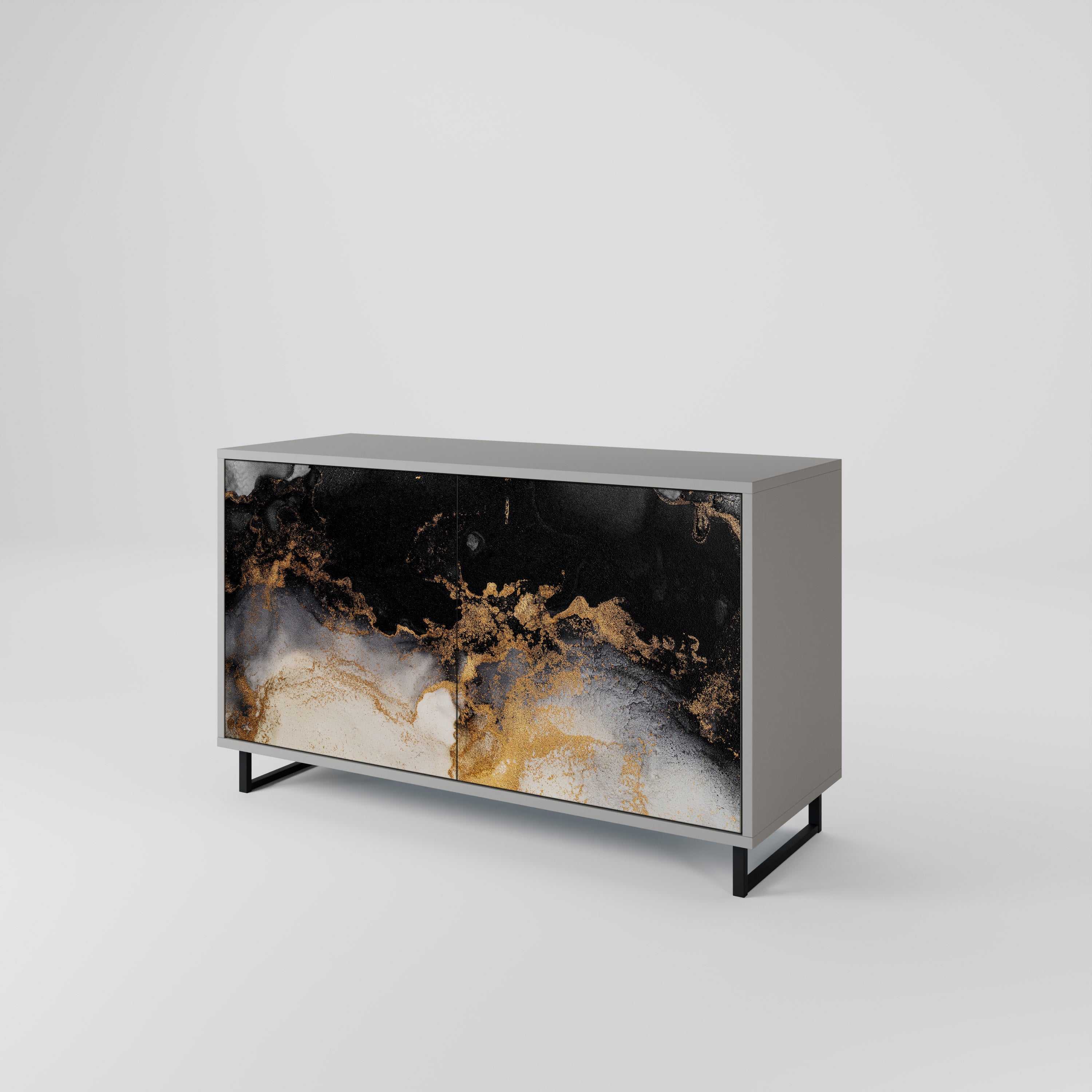 MARBLE OF TOMMORROW Komoda 2-drzwiowa korpus Szary