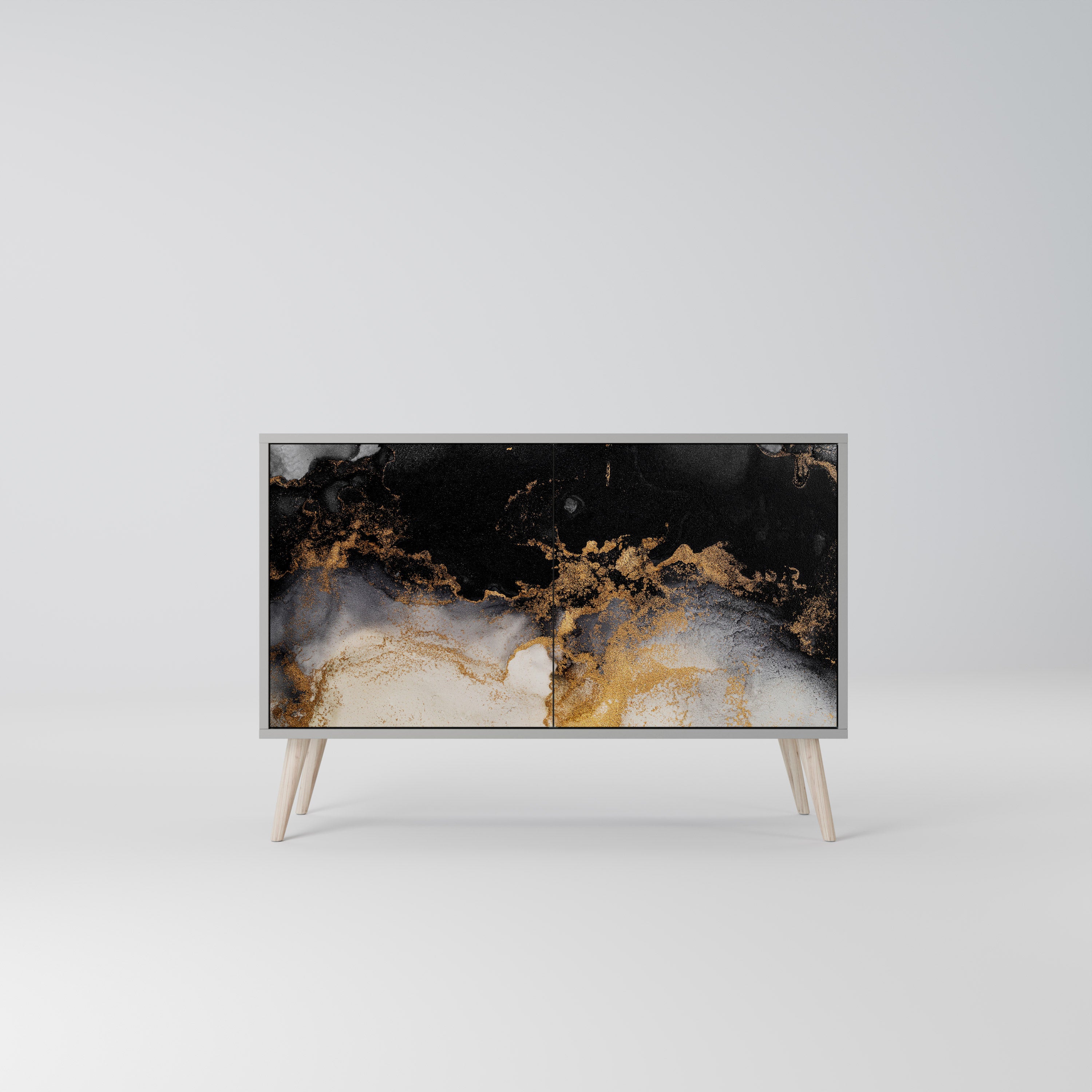 MARBLE OF TOMMORROW Komoda 2-drzwiowa korpus Szary