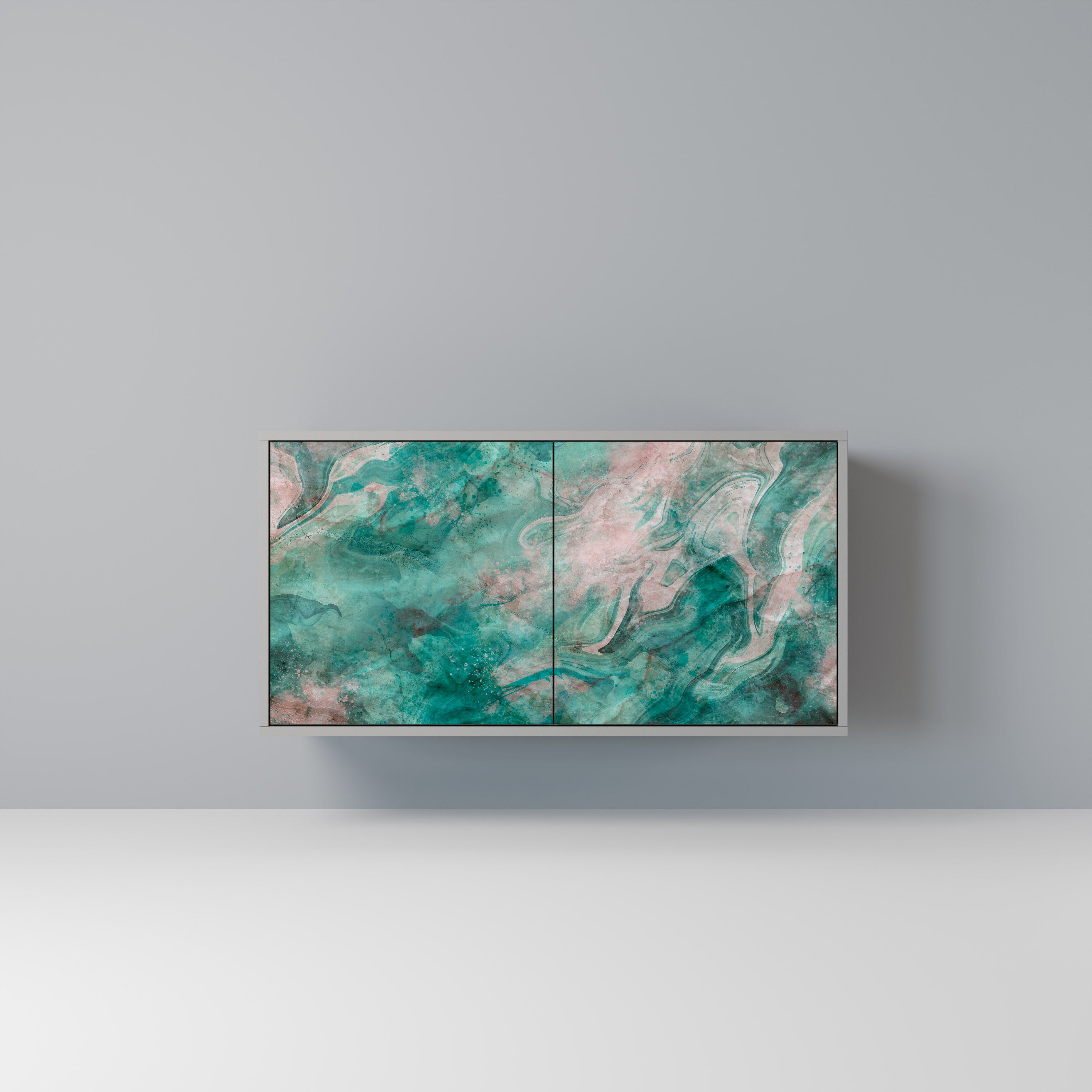 ABSTRACT ALCHEMY Komoda 2-drzwiowa korpus Szary