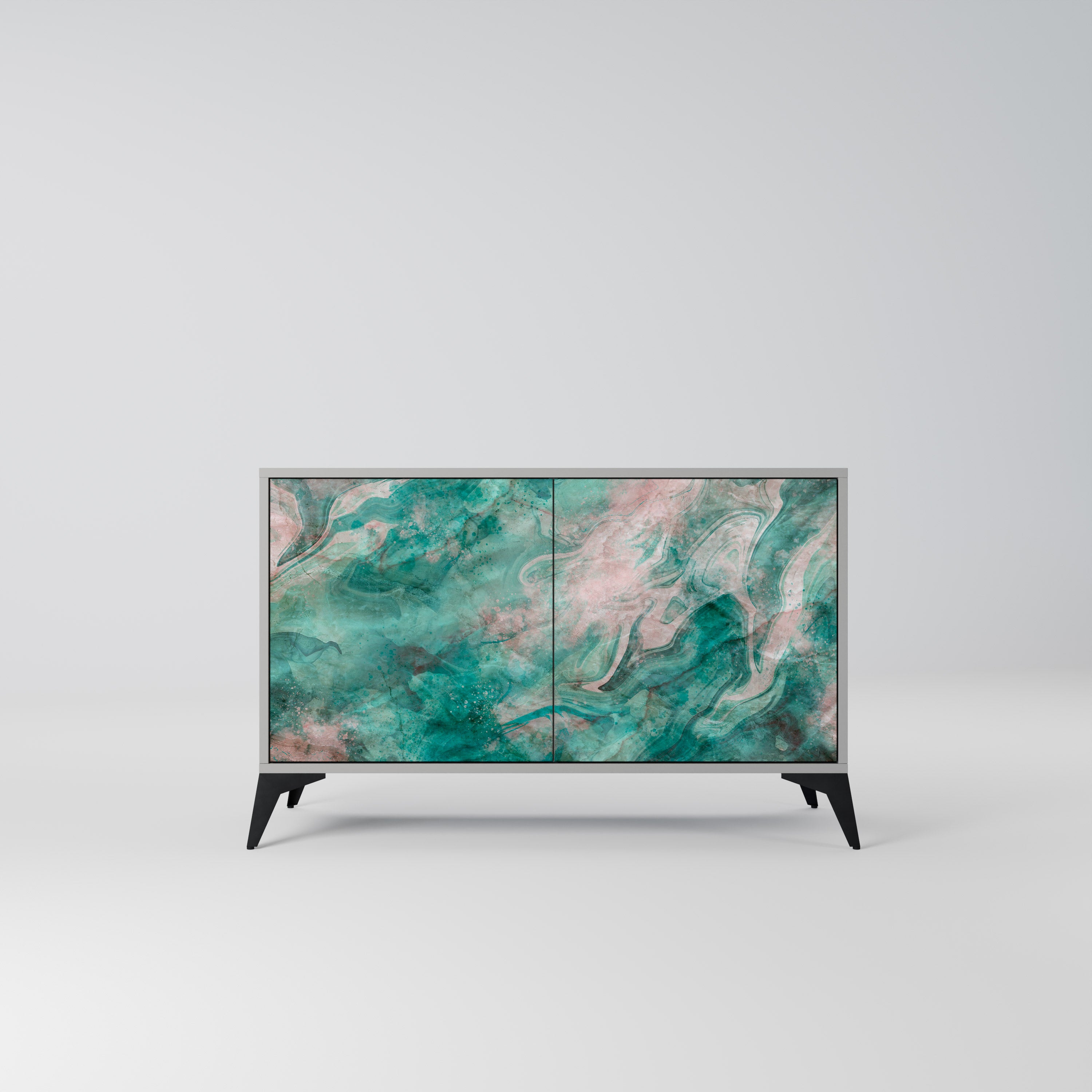 ABSTRACT ALCHEMY Komoda 2-drzwiowa korpus Szary