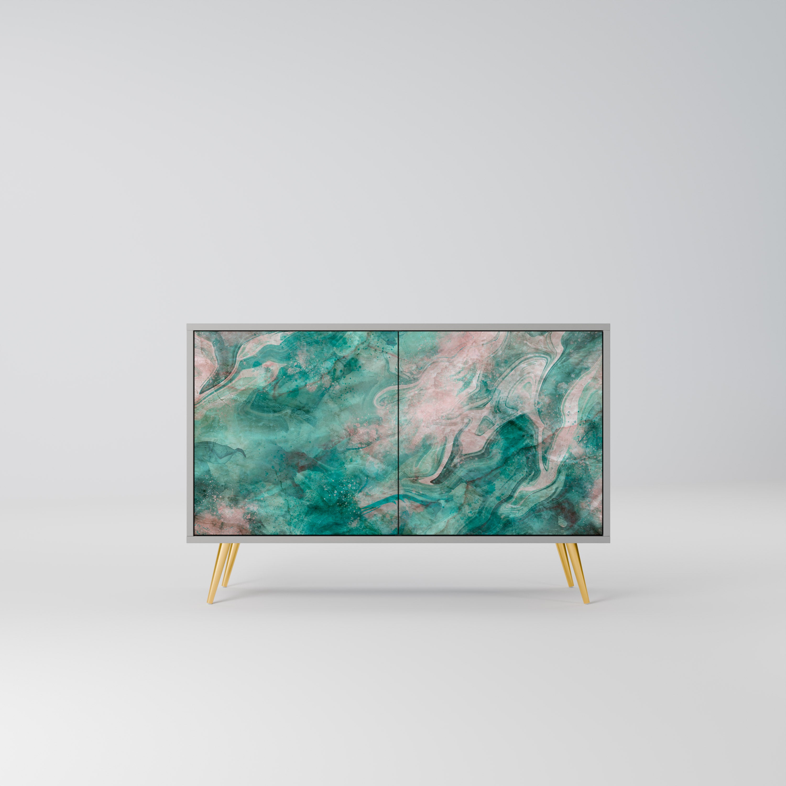 ABSTRACT ALCHEMY Komoda 2-drzwiowa korpus Szary