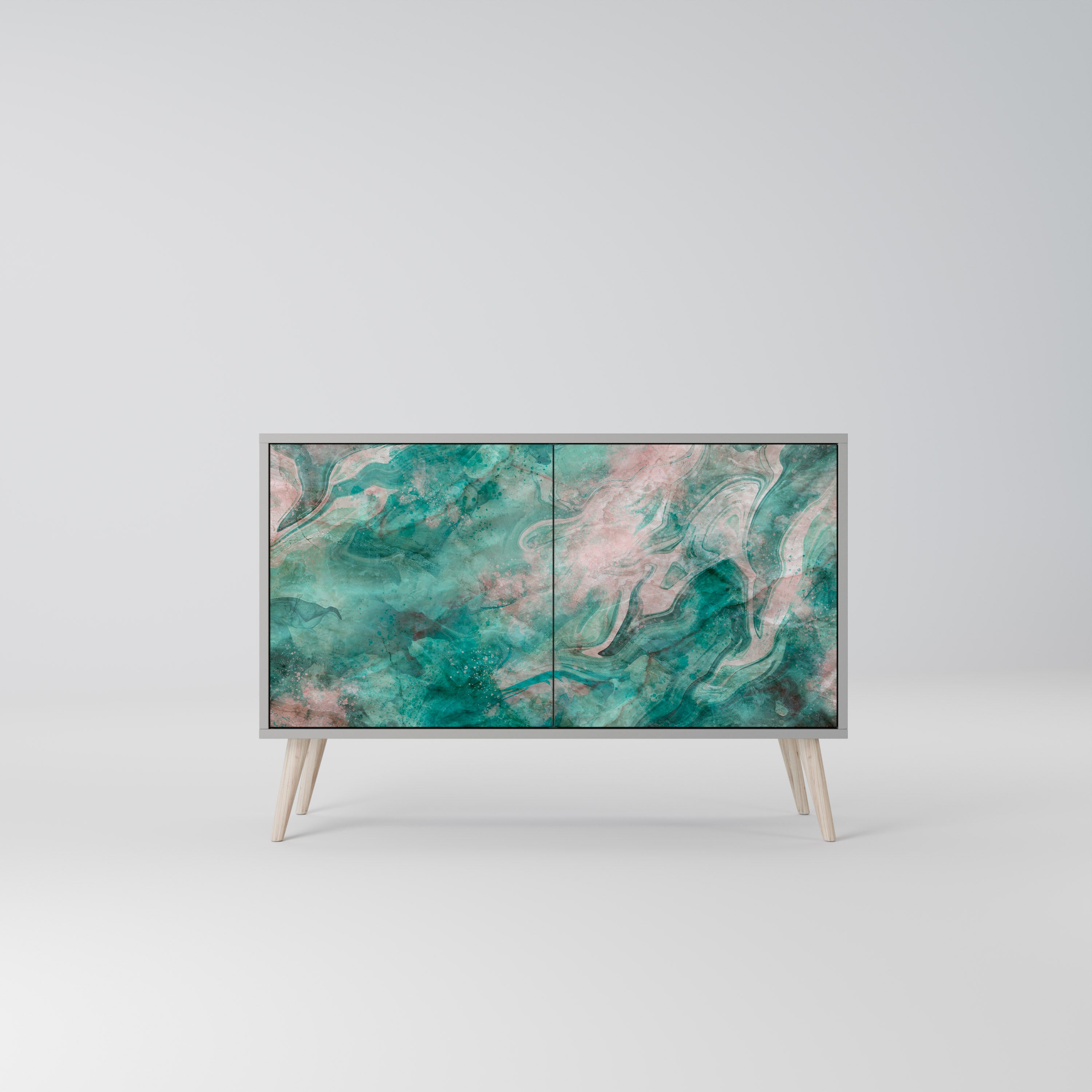 ABSTRACT ALCHEMY Komoda 2-drzwiowa korpus Szary