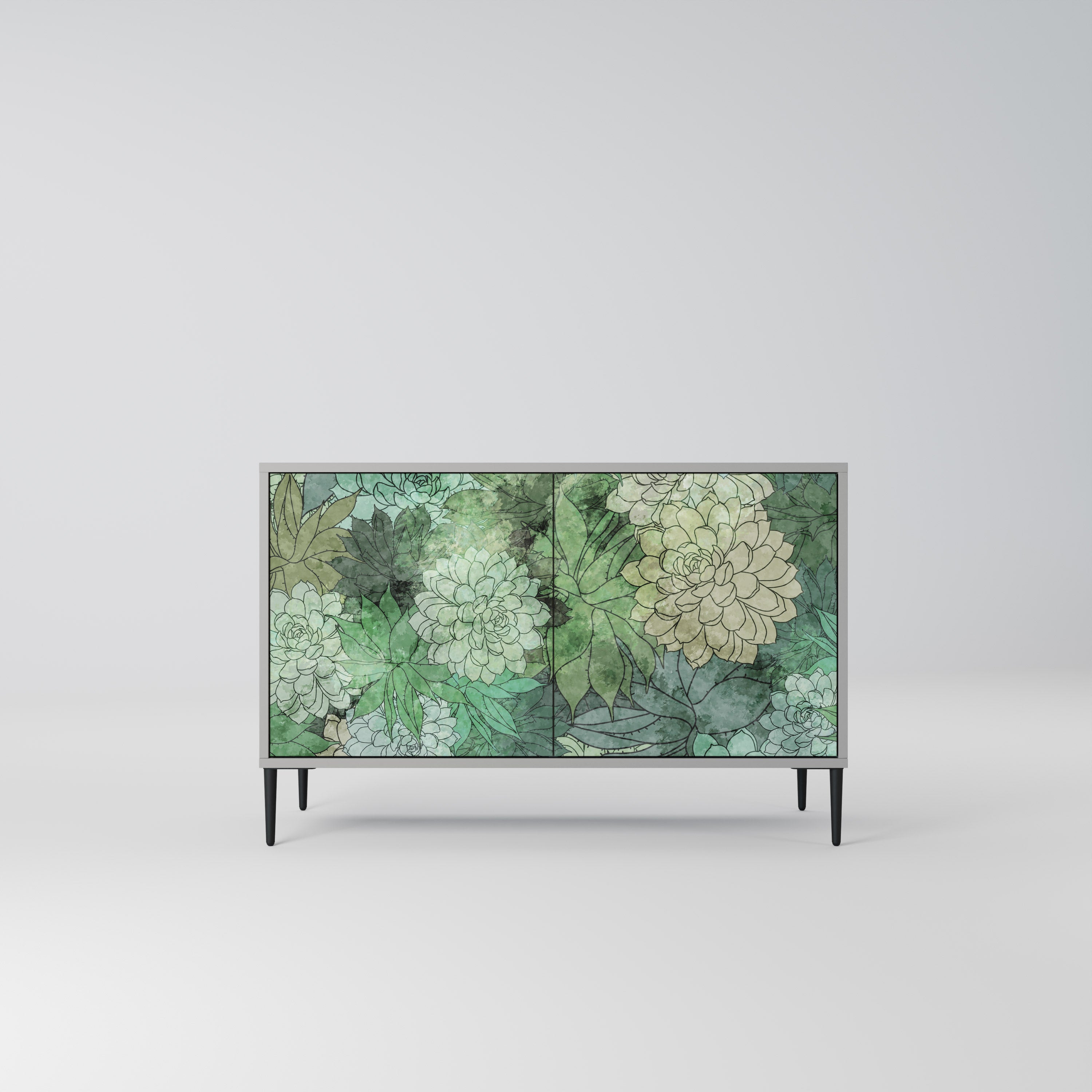 SUCCULENT CLUSTER Komoda 2-drzwiowa korpus Szary