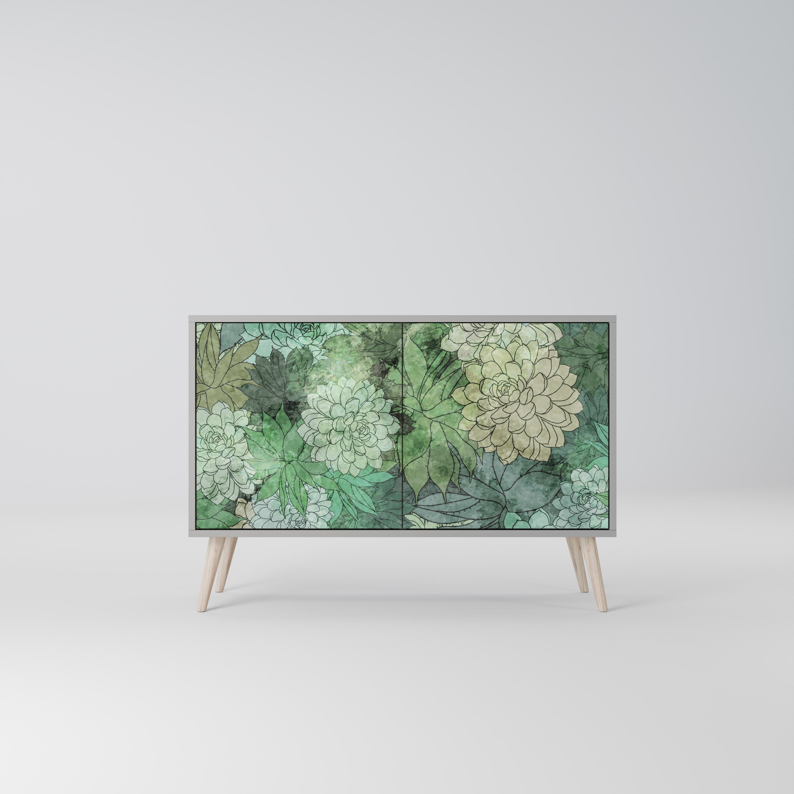 SUCCULENT CLUSTER Komoda 2-drzwiowa korpus Szary