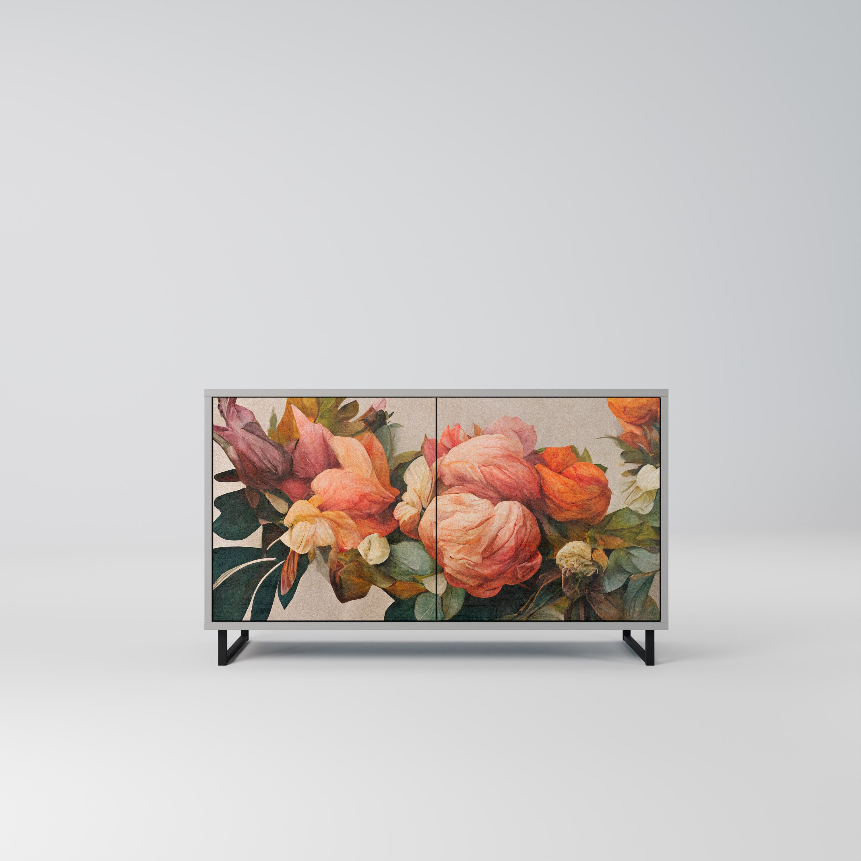 STYLISH BEAUTY Komoda 2-drzwiowa korpus Szary