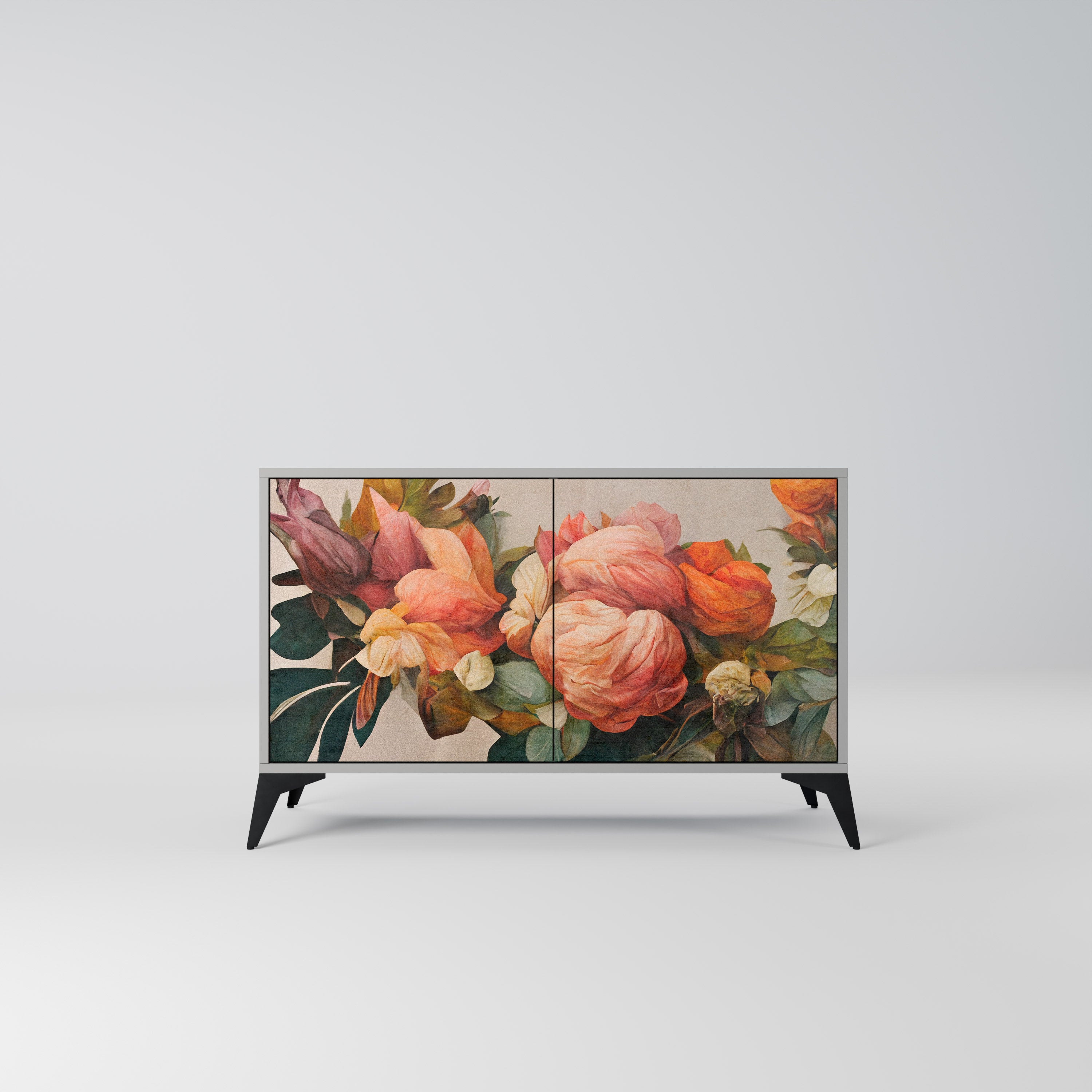 STYLISH BEAUTY Komoda 2-drzwiowa korpus Szary