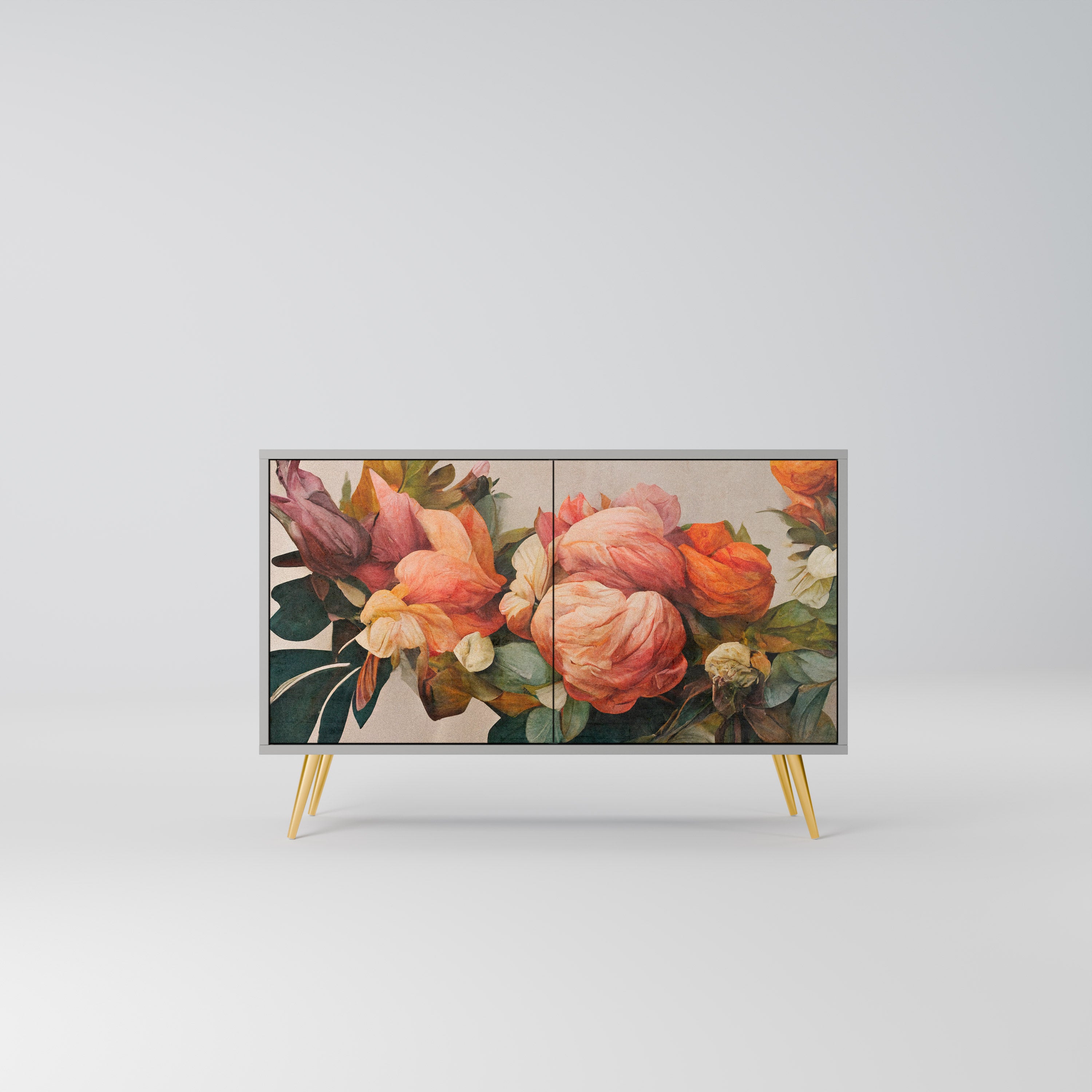 STYLISH BEAUTY Komoda 2-drzwiowa korpus Szary