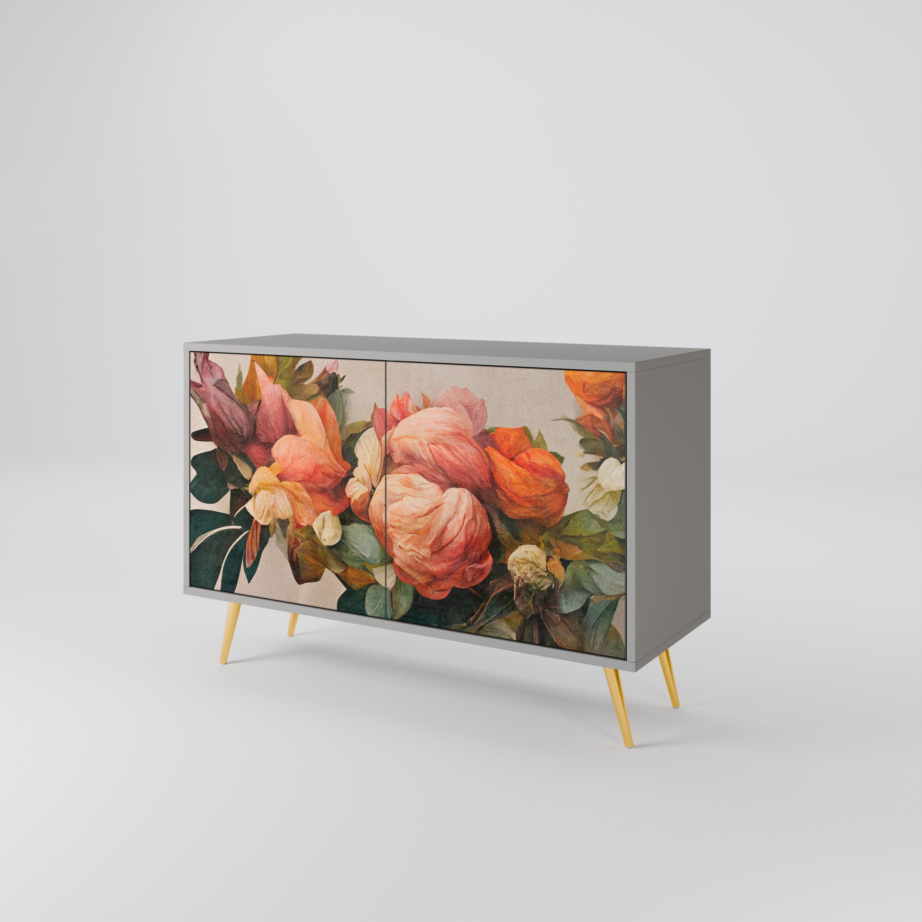 STYLISH BEAUTY Komoda 2-drzwiowa korpus Szary