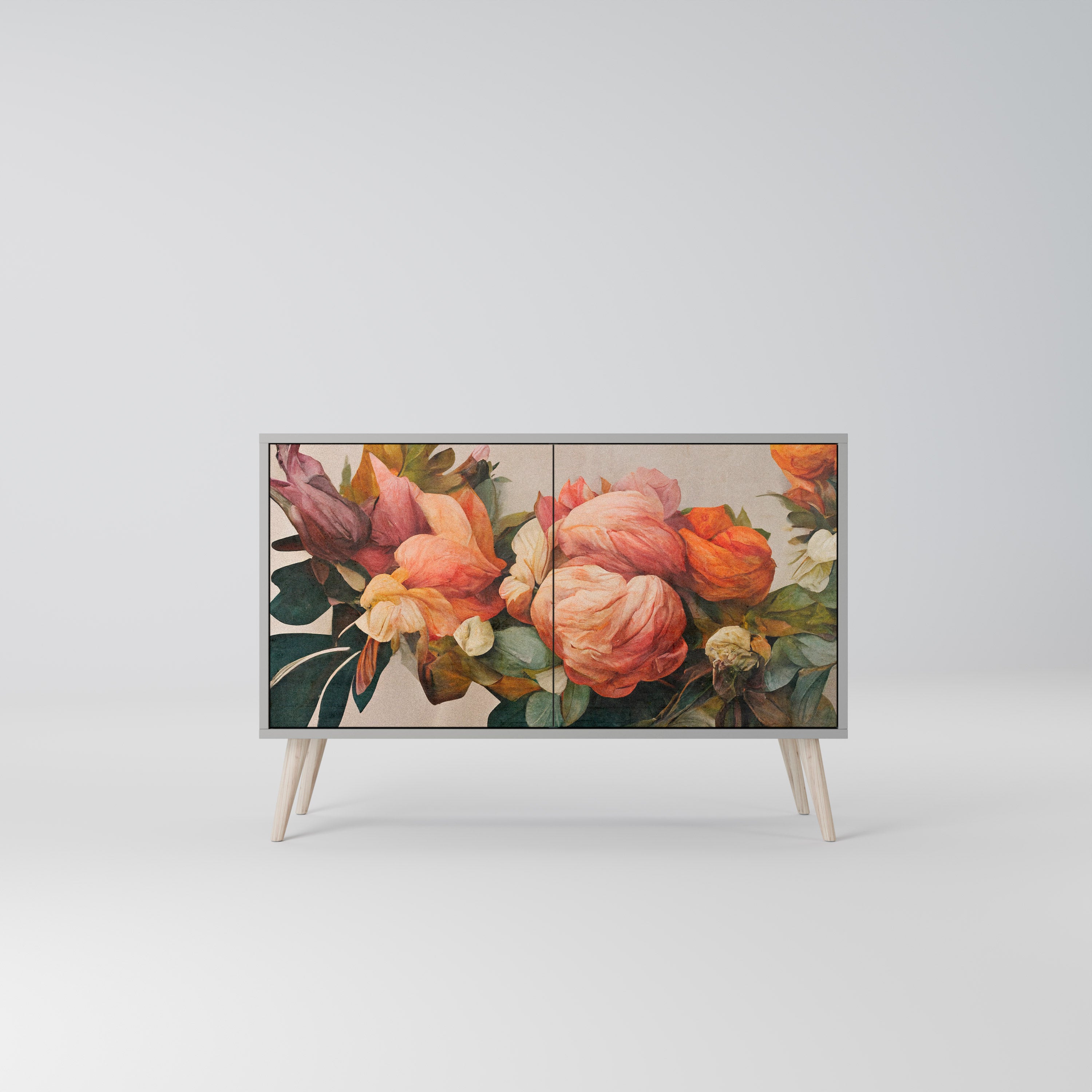 STYLISH BEAUTY Komoda 2-drzwiowa korpus Szary