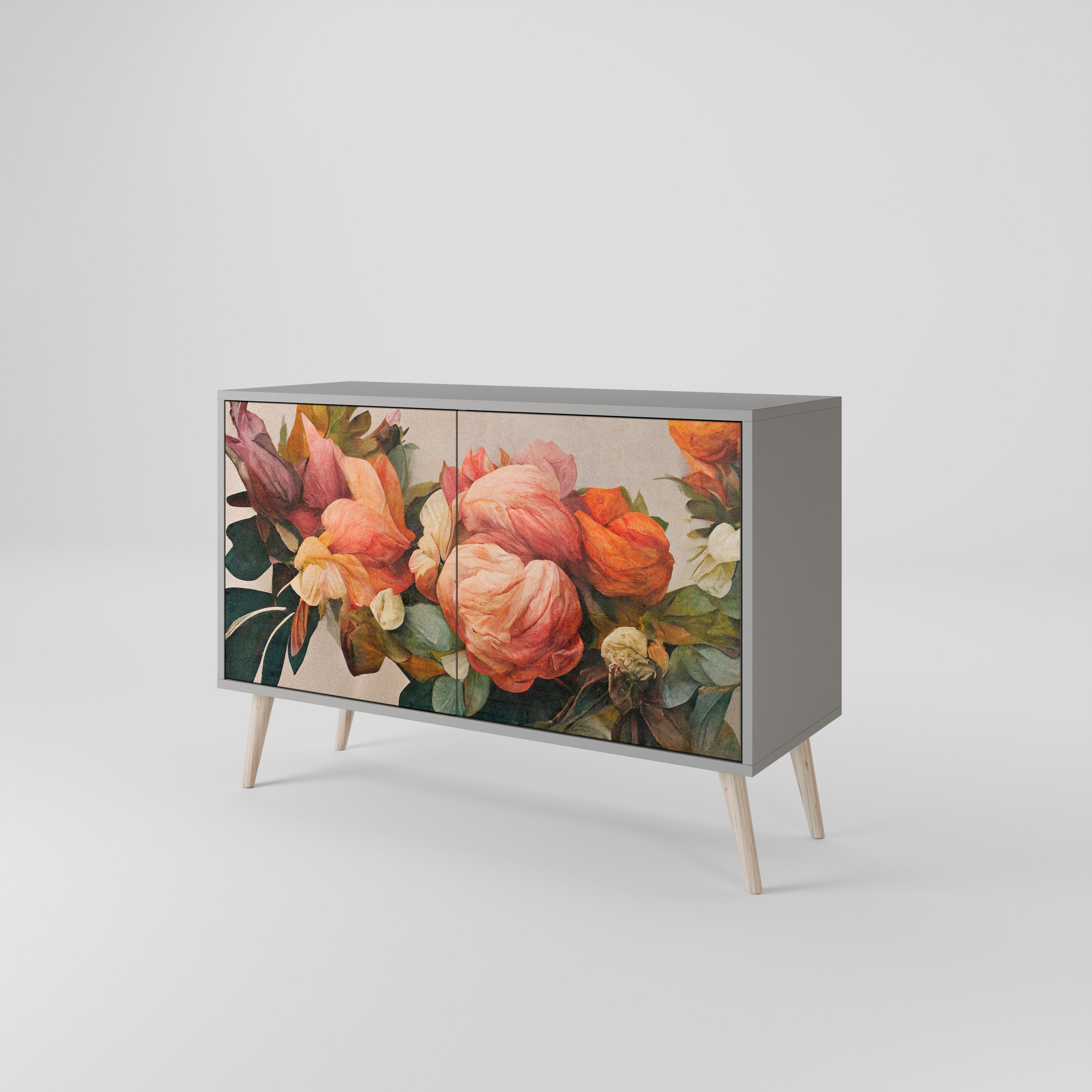 STYLISH BEAUTY Komoda 2-drzwiowa korpus Szary