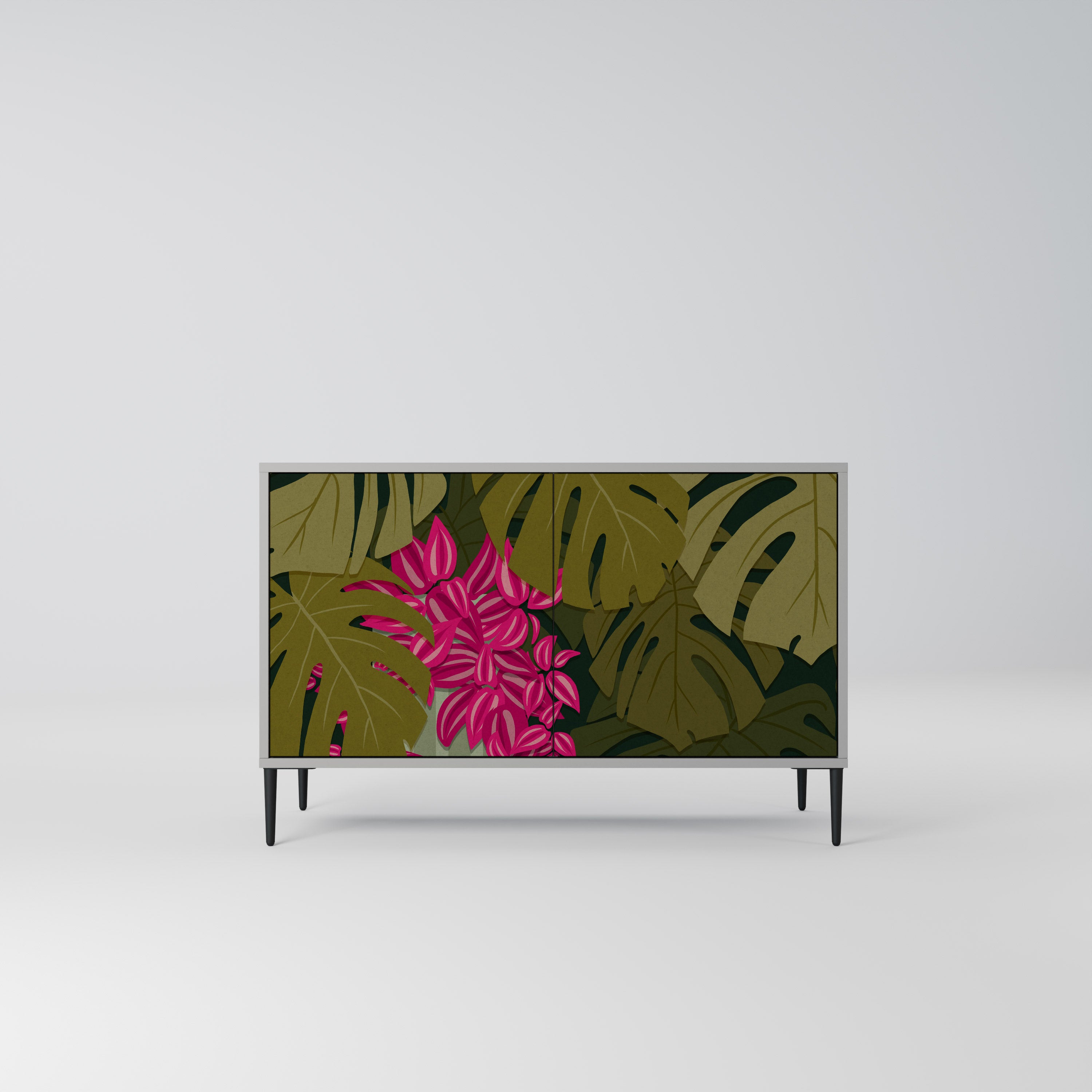 TROPICAL BEAUTY Komoda 2-drzwiowa korpus Szary