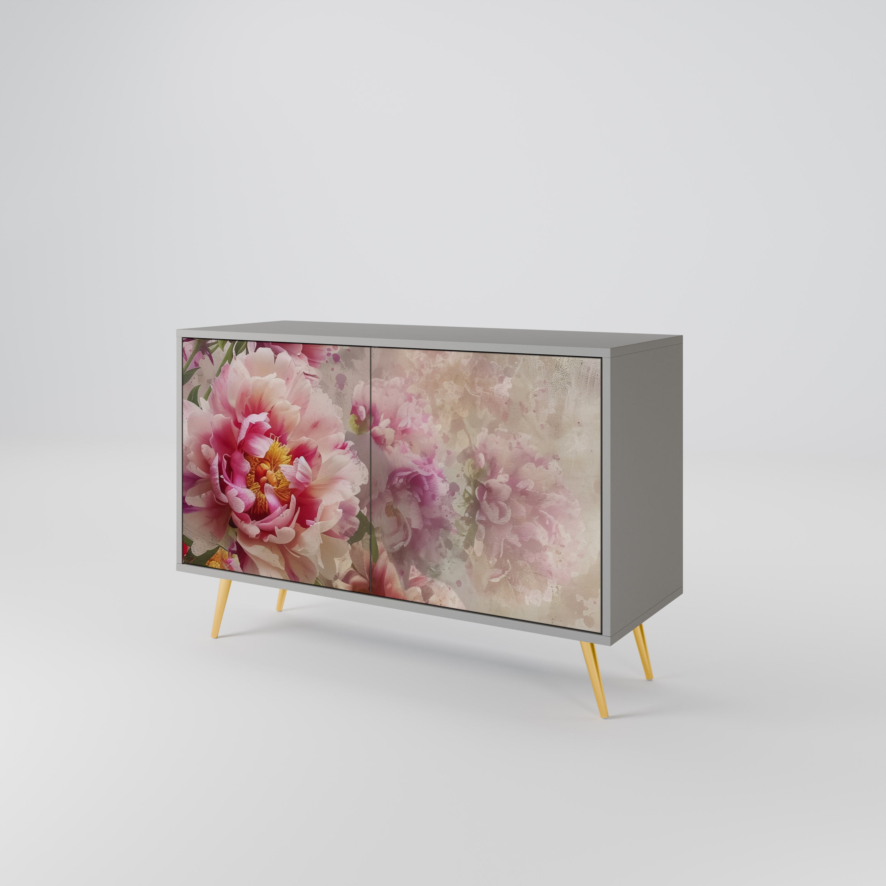 PEONY WHISPER Komoda 2-drzwiowa korpus Szary