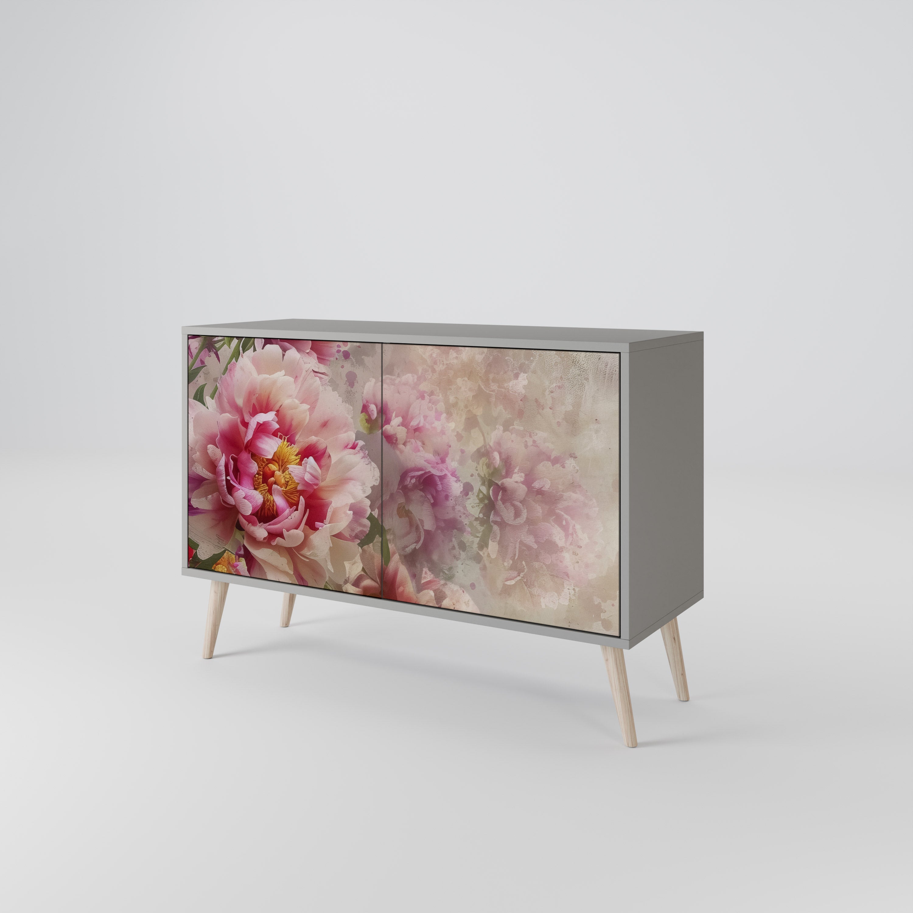 PEONY WHISPER Komoda 2-drzwiowa korpus Szary
