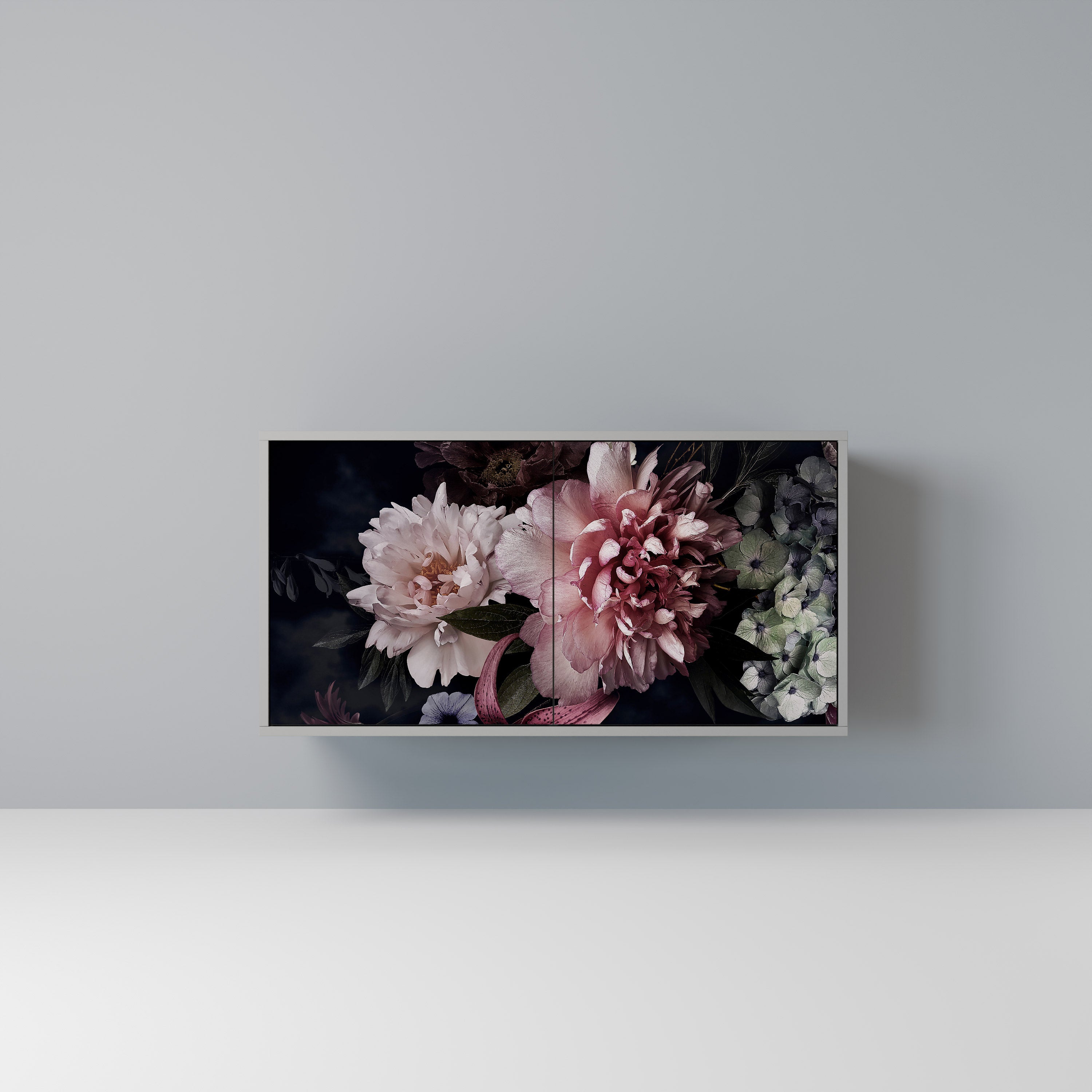 PURE BLOSSOM Komoda 2-drzwiowa korpus Szary