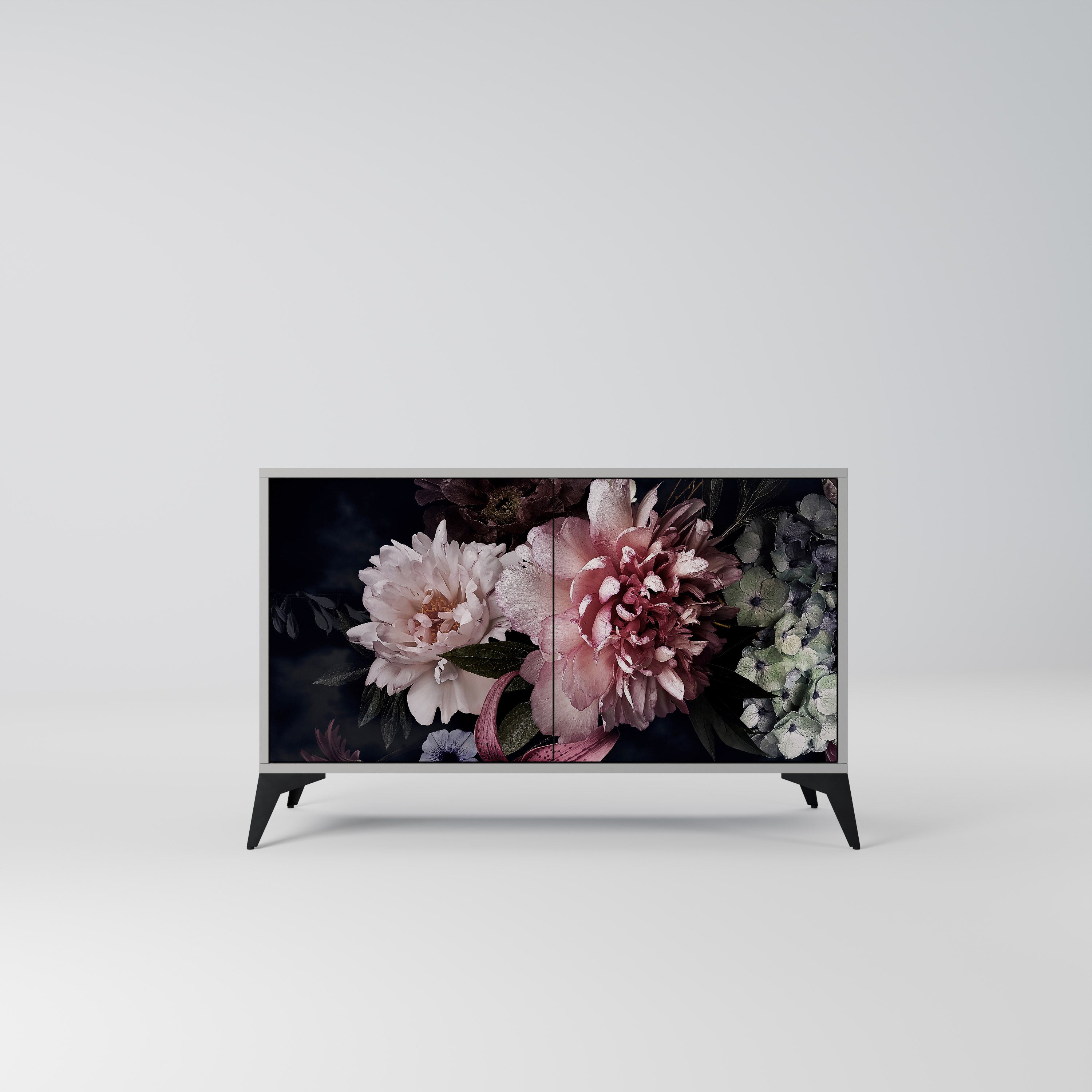 PURE BLOSSOM Komoda 2-drzwiowa korpus Szary