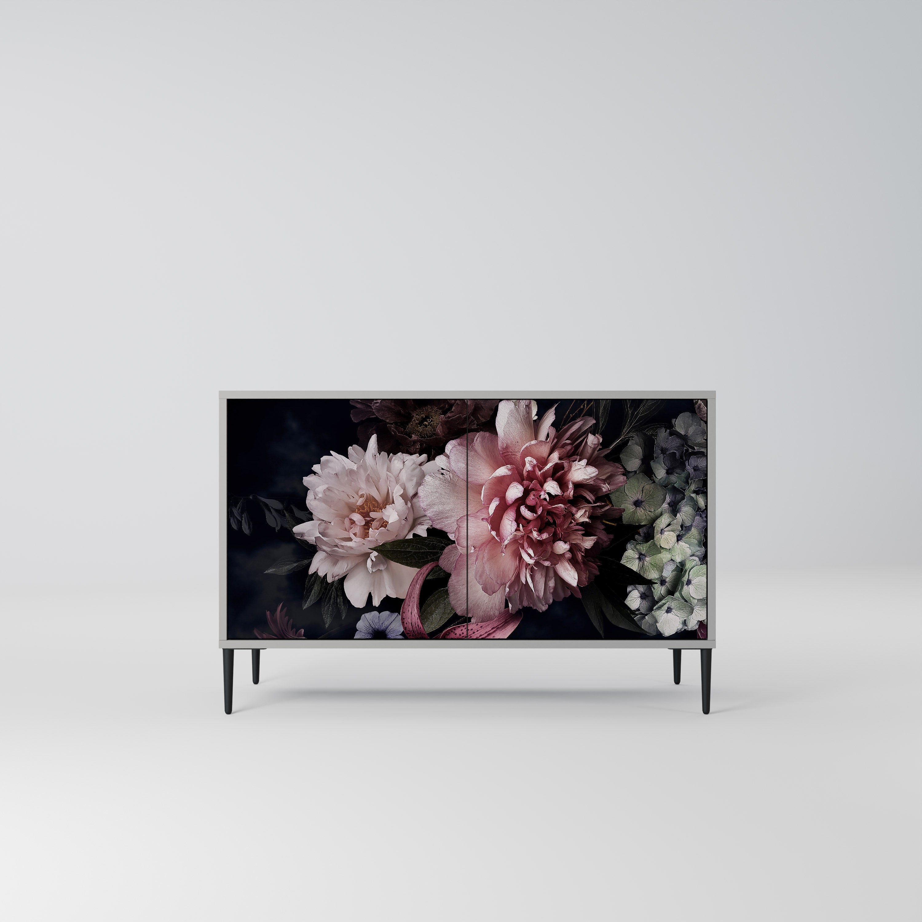 PURE BLOSSOM Komoda 2-drzwiowa korpus Szary