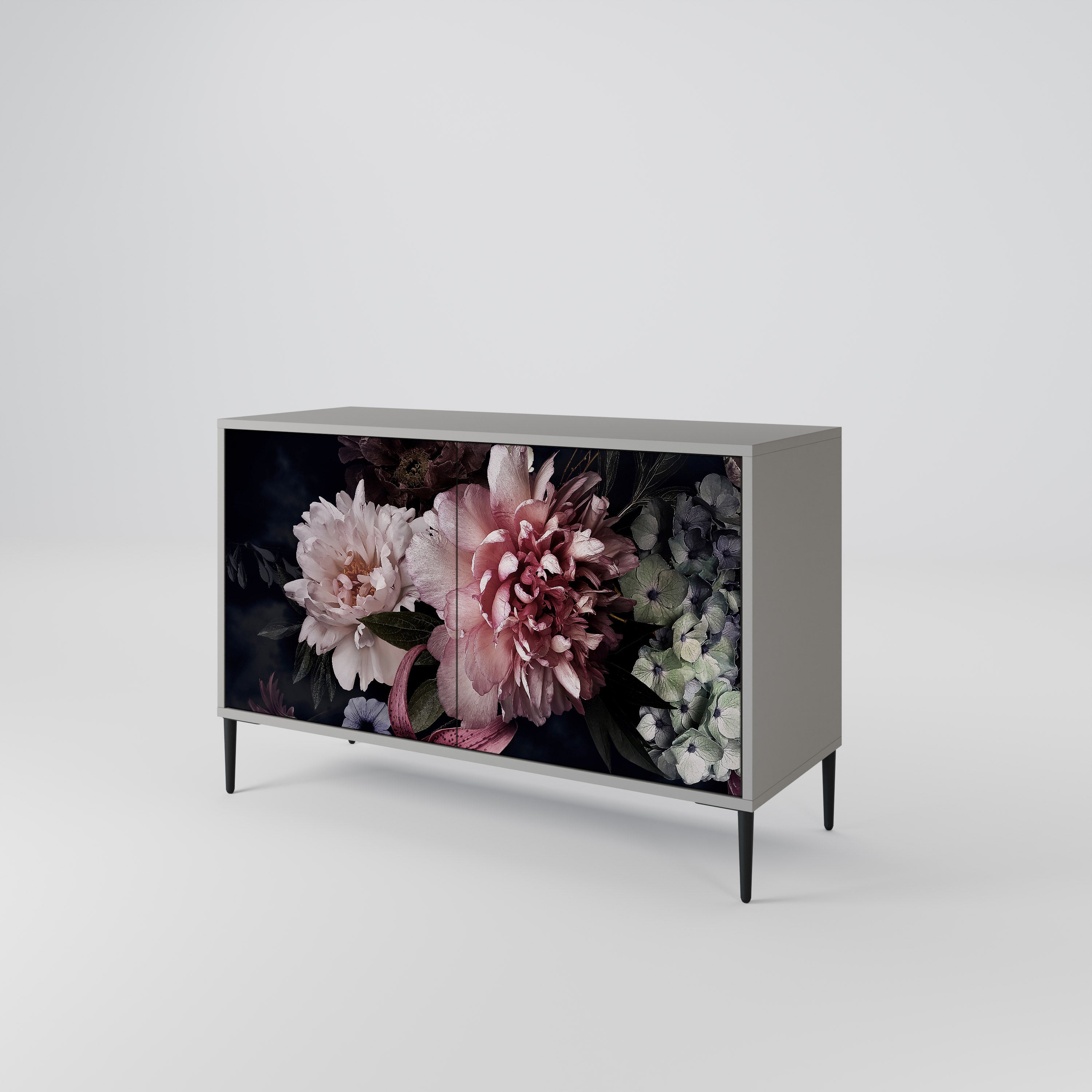 PURE BLOSSOM Komoda 2-drzwiowa korpus Szary