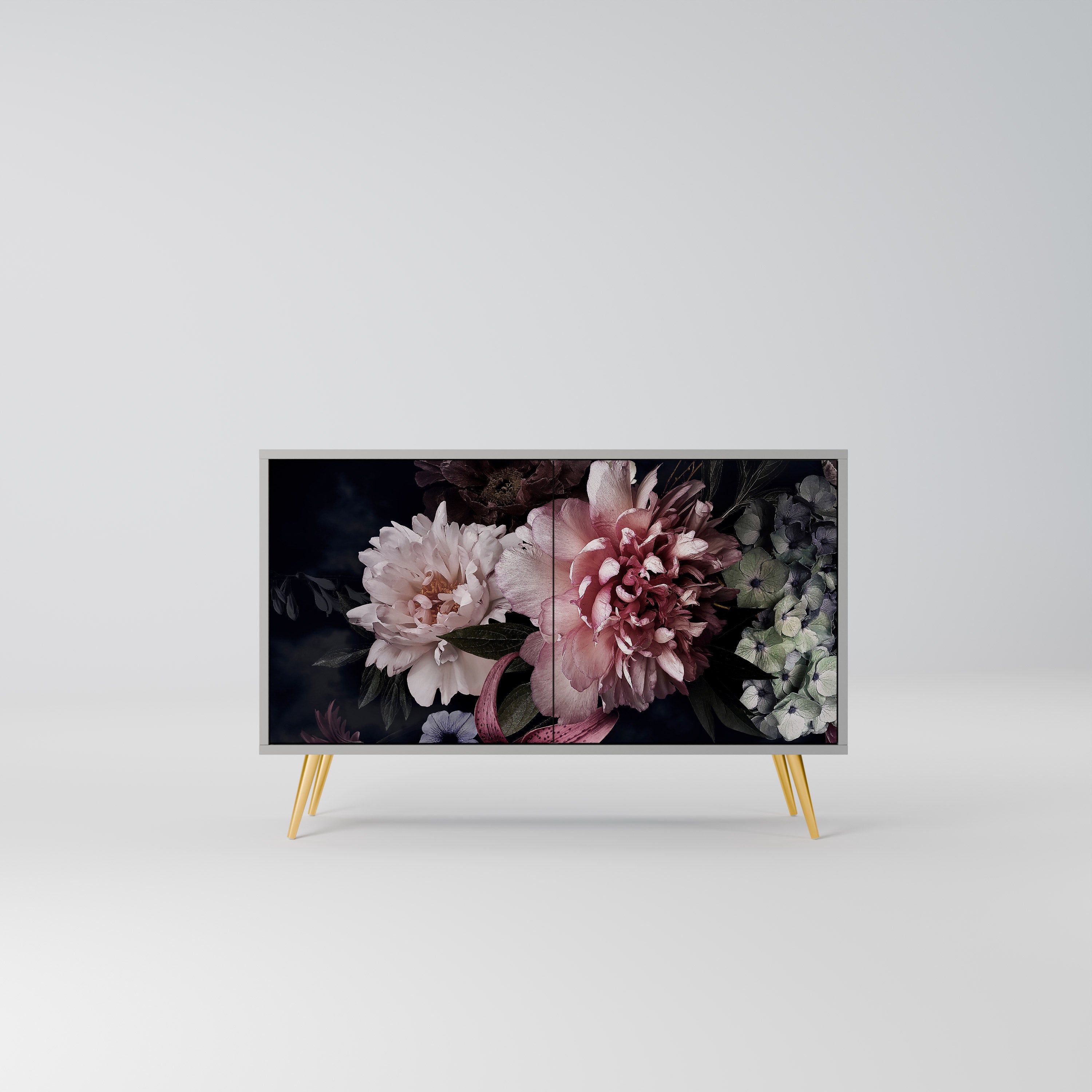 PURE BLOSSOM Komoda 2-drzwiowa korpus Szary