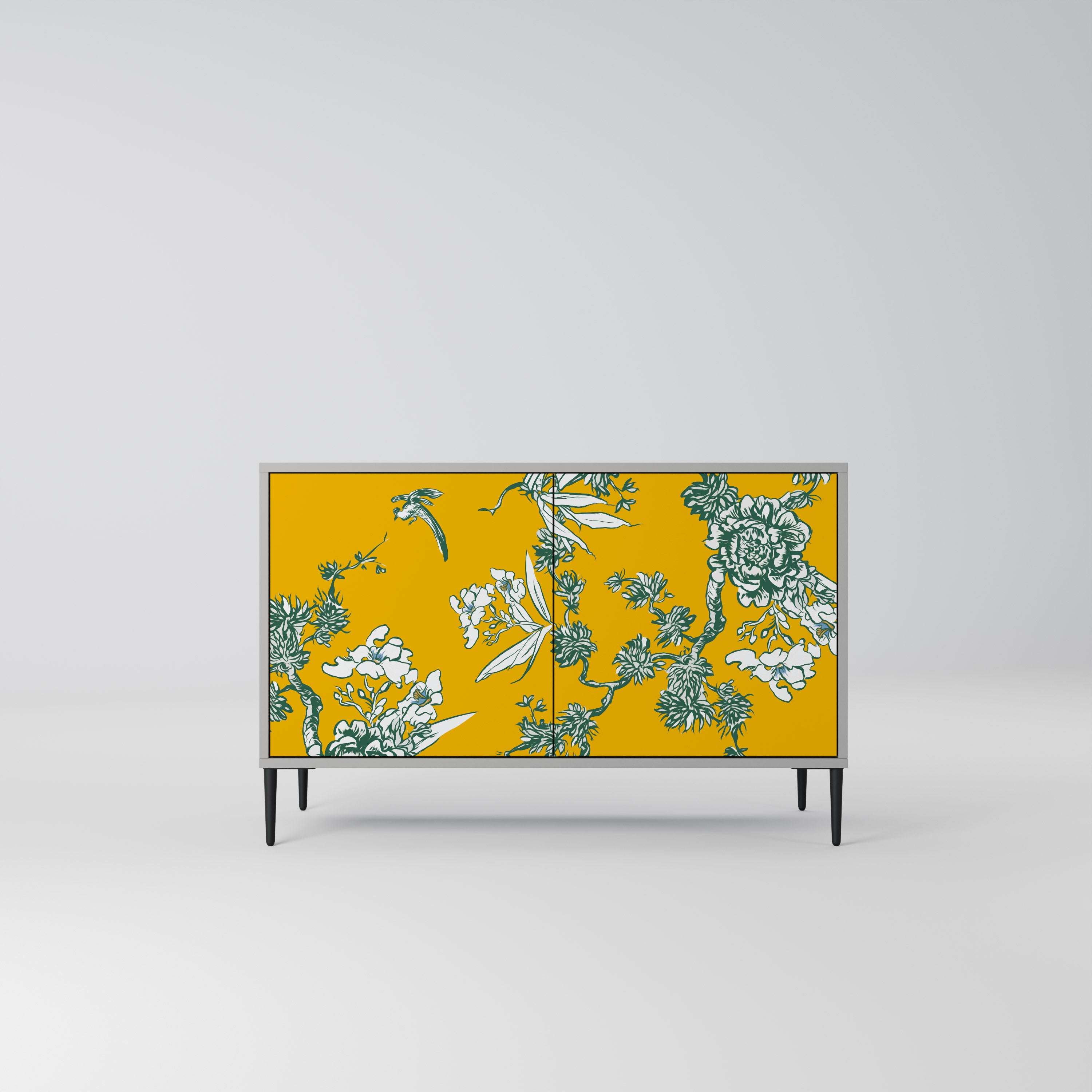 YELLOW CHINOISERIE Komoda 2-drzwiowa korpus Szary