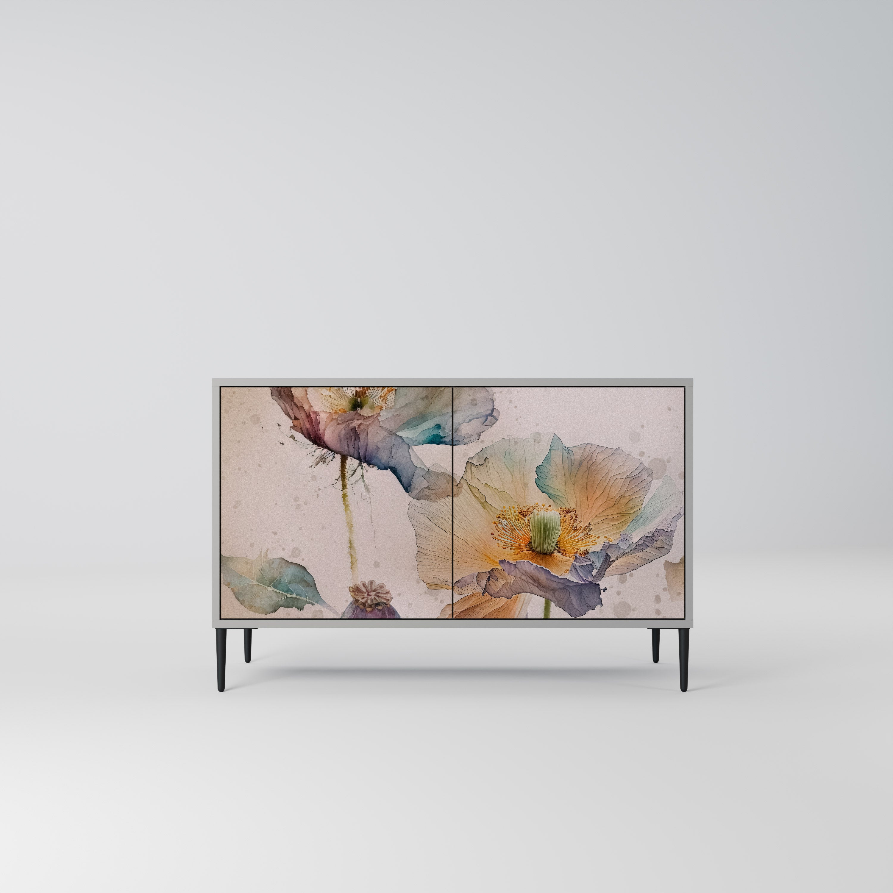 SOFTEN POPPY Komoda 2-drzwiowa korpus Szary