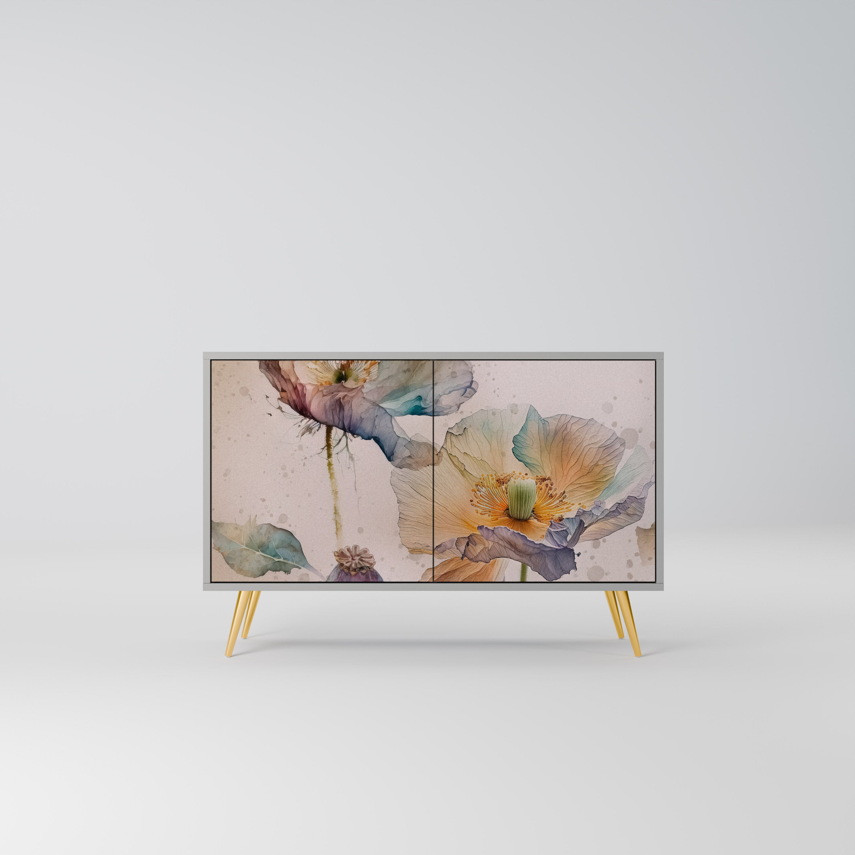 SOFTEN POPPY Komoda 2-drzwiowa korpus Szary