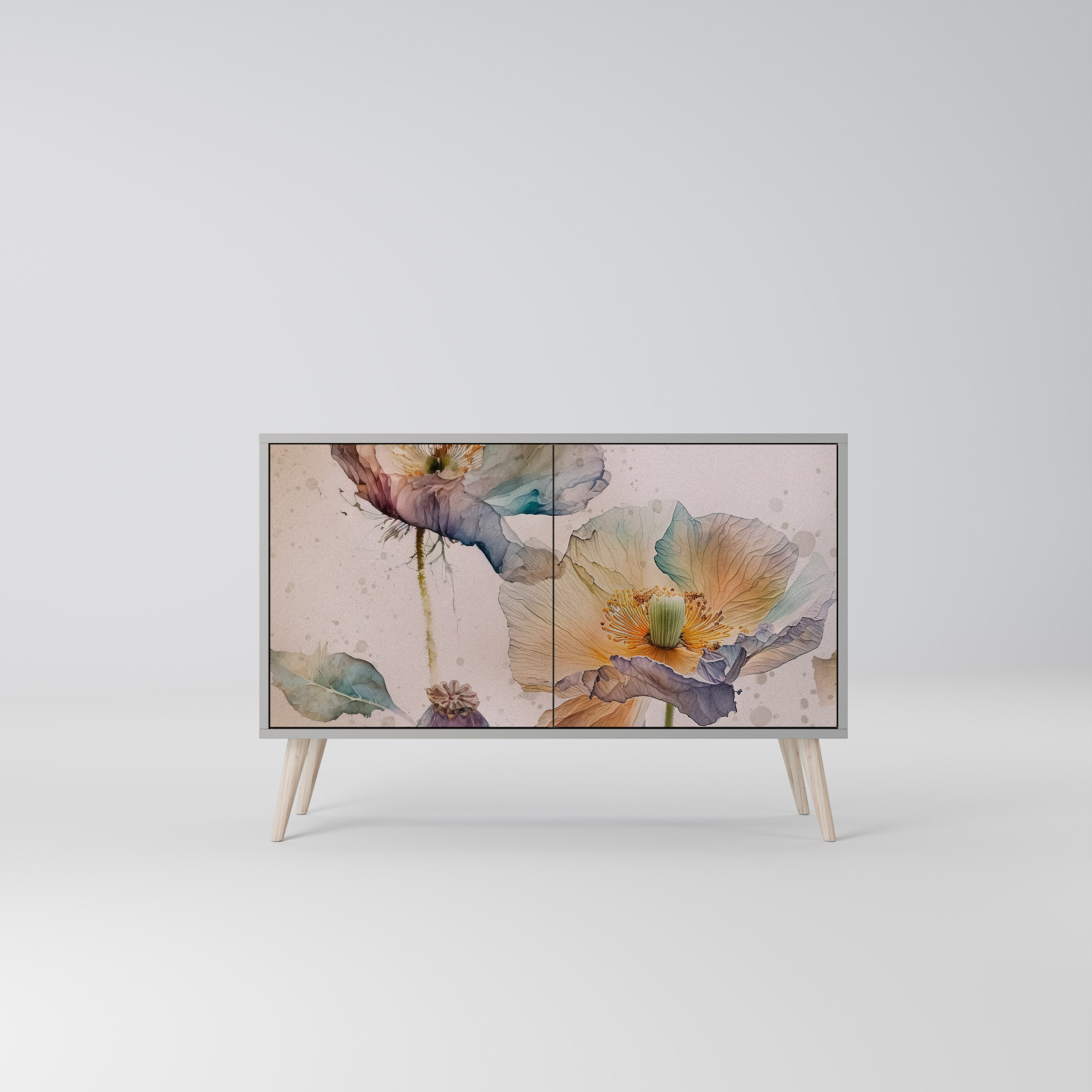 SOFTEN POPPY Komoda 2-drzwiowa korpus Szary