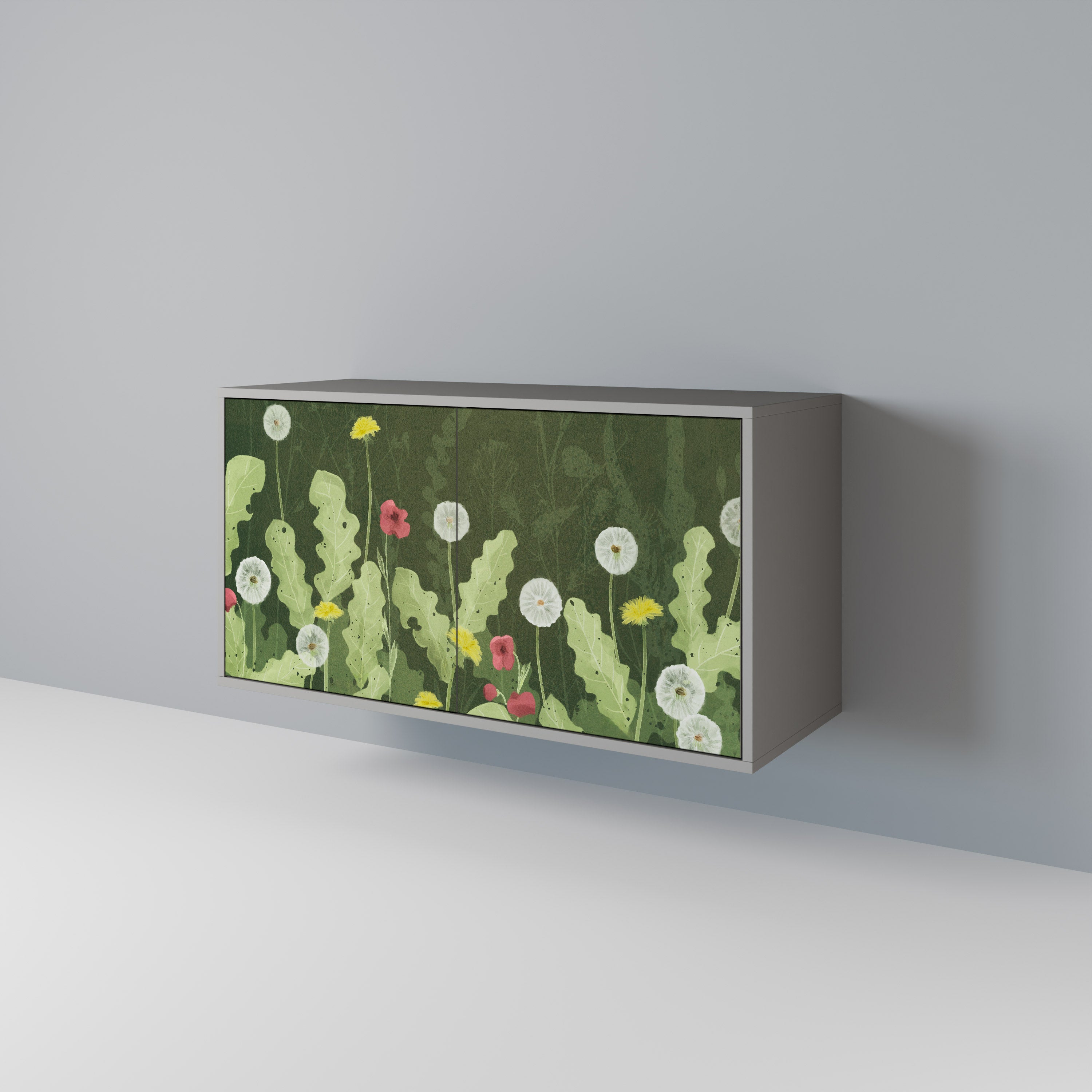 DANDELION AMUSE Komoda 2-drzwiowa korpus Szary