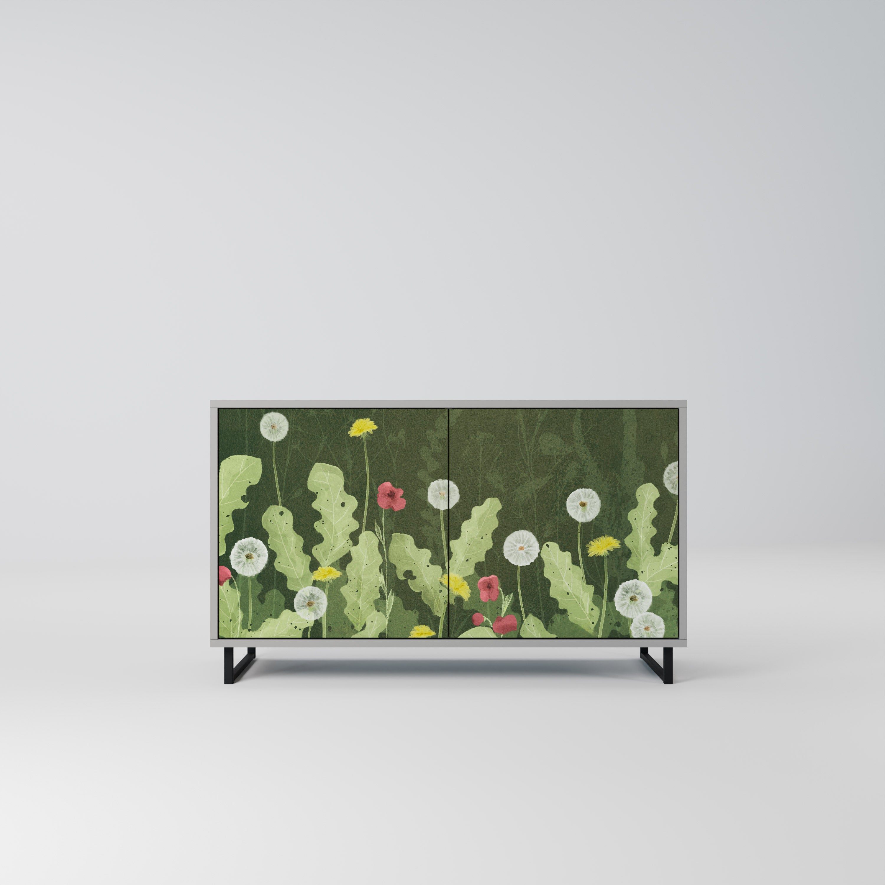 DANDELION AMUSE Komoda 2-drzwiowa korpus Szary