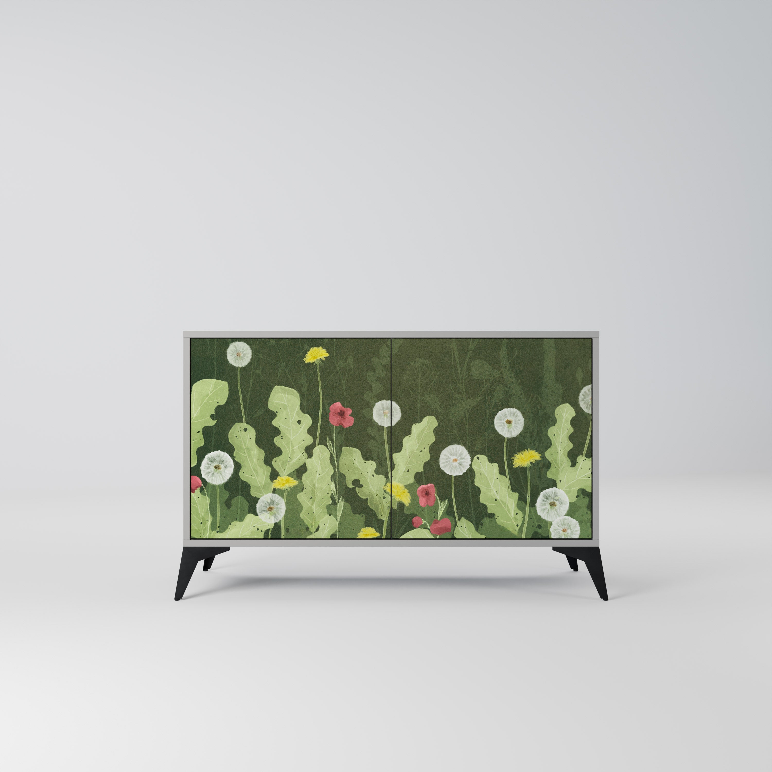 DANDELION AMUSE Komoda 2-drzwiowa korpus Szary