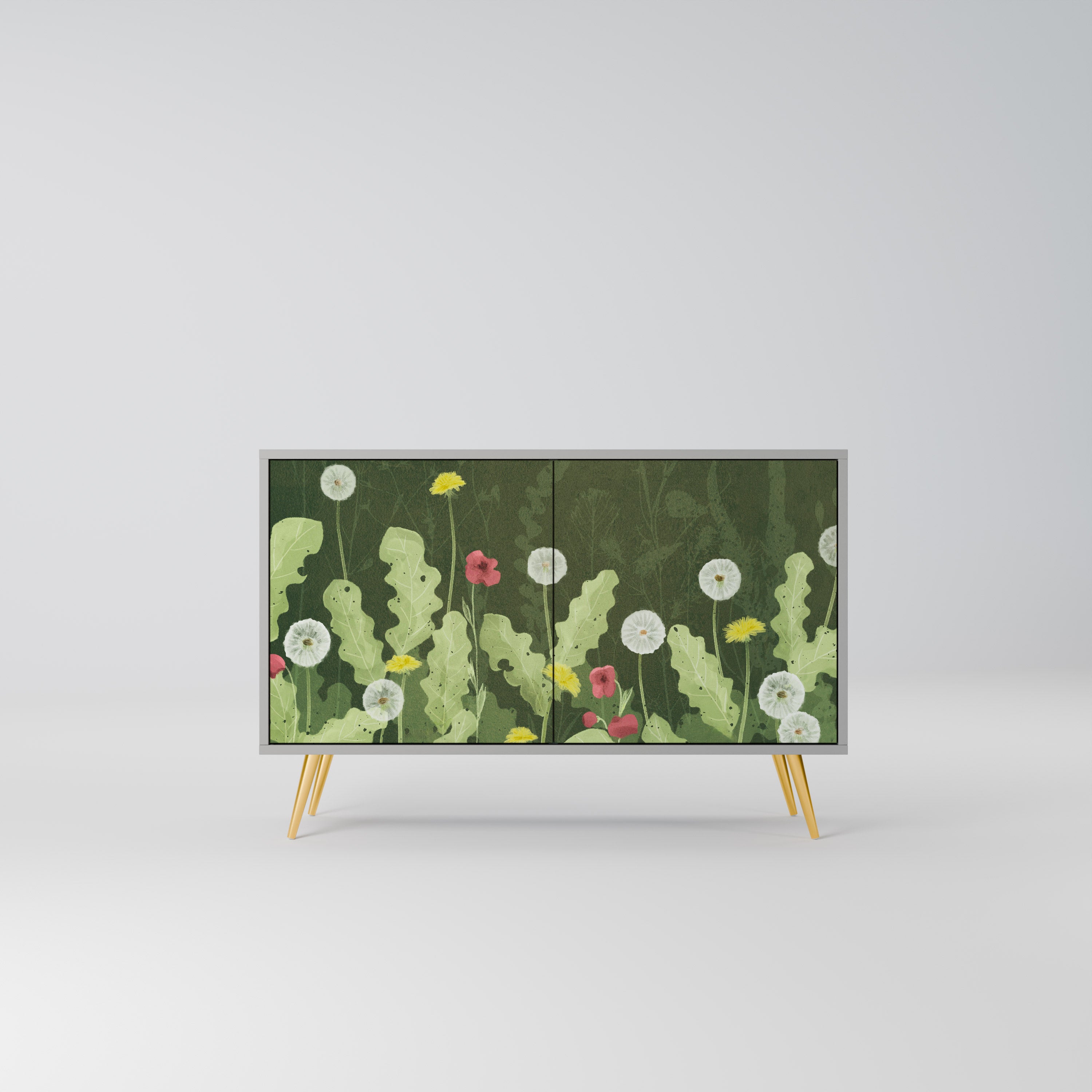 DANDELION AMUSE Komoda 2-drzwiowa korpus Szary