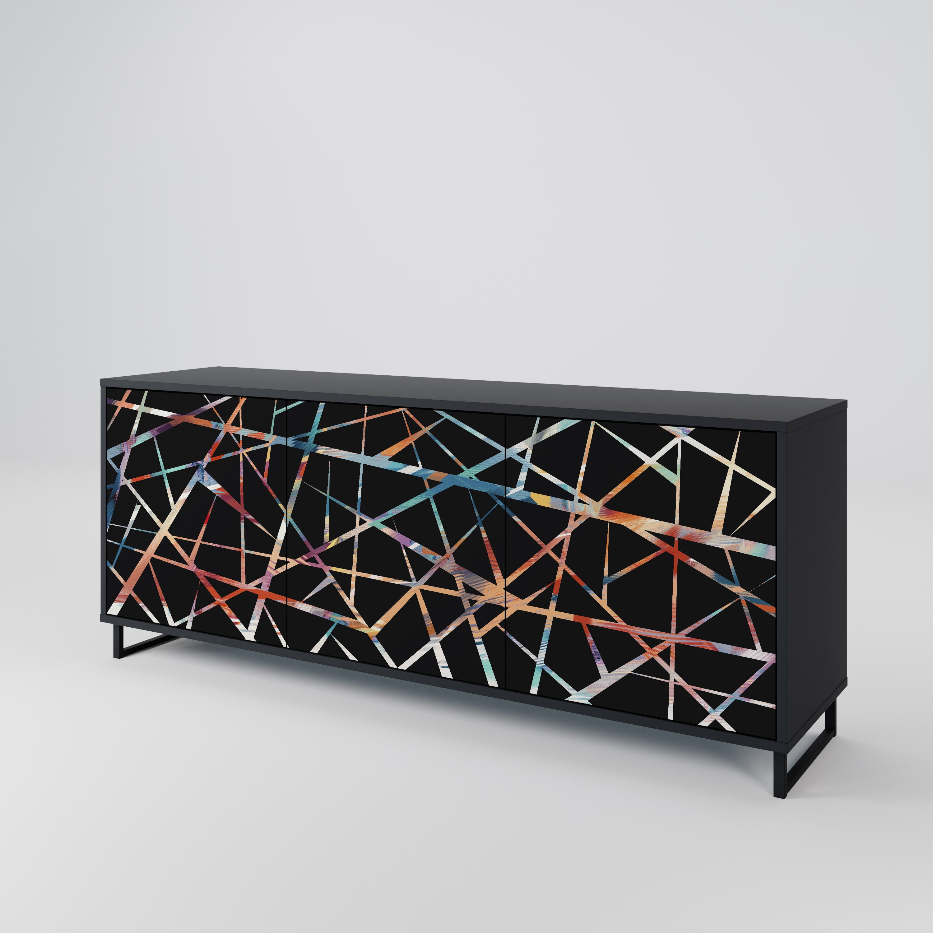 POLYGON VERVE Komoda 3-drzwiowa korpus Czarny