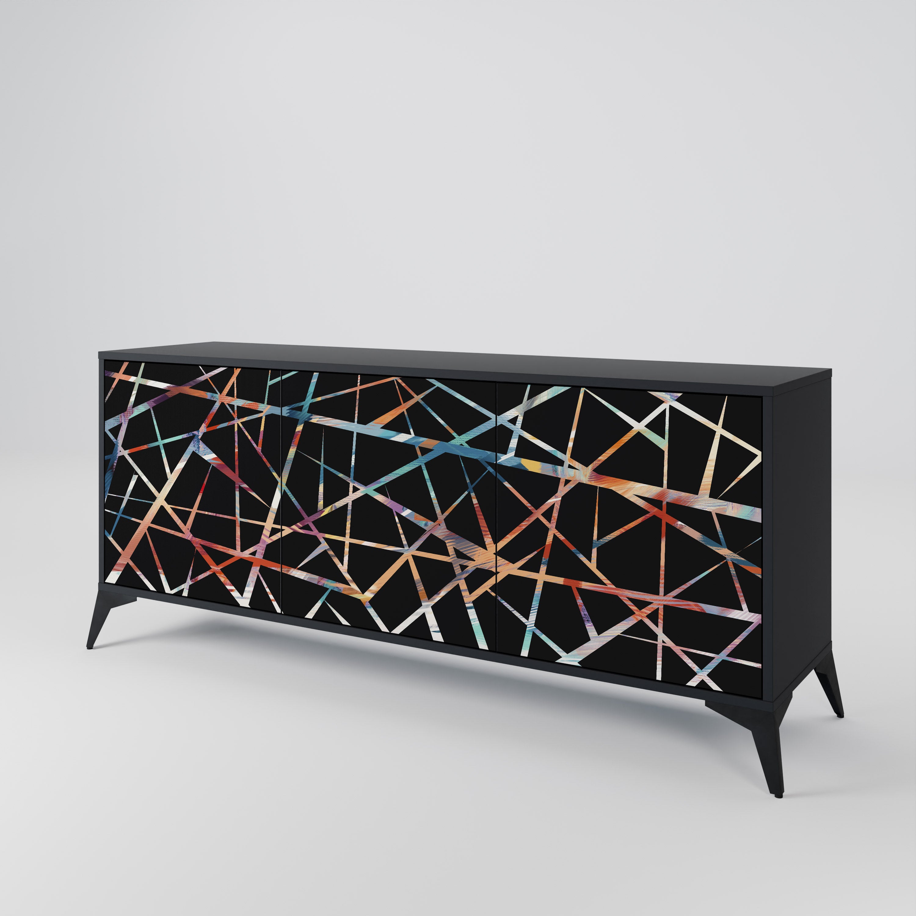 POLYGON VERVE Komoda 3-drzwiowa korpus Czarny