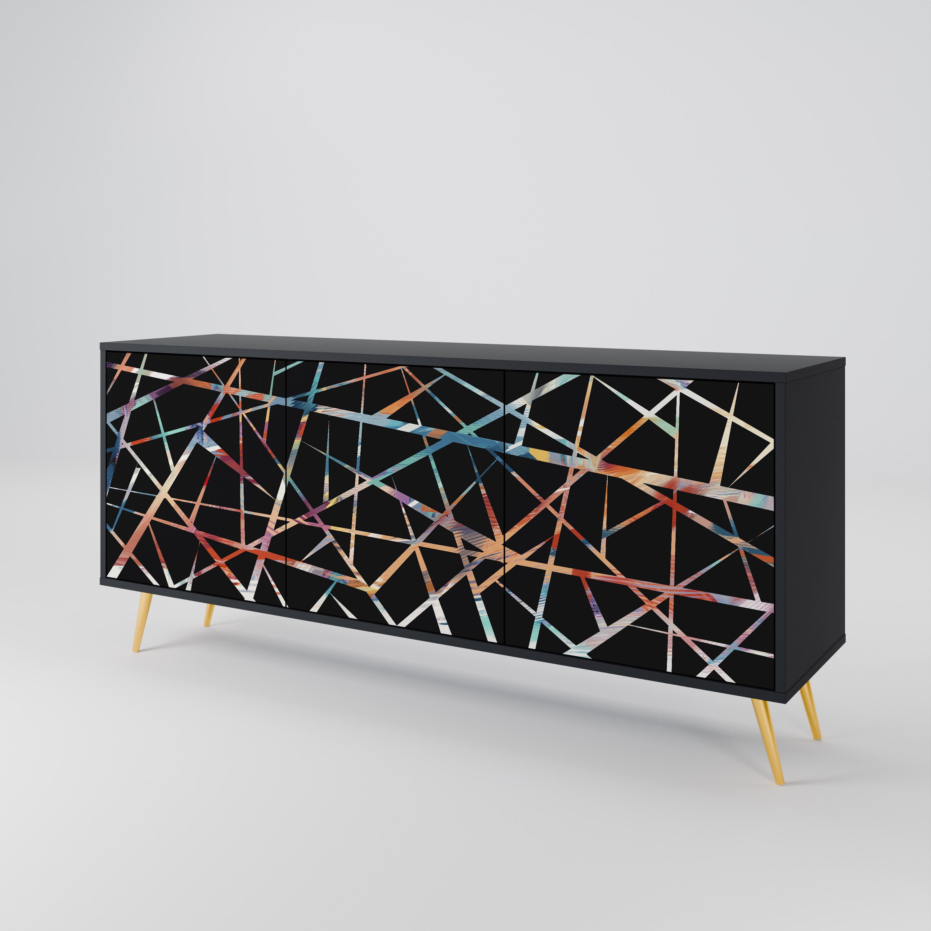 POLYGON VERVE Komoda 3-drzwiowa korpus Czarny
