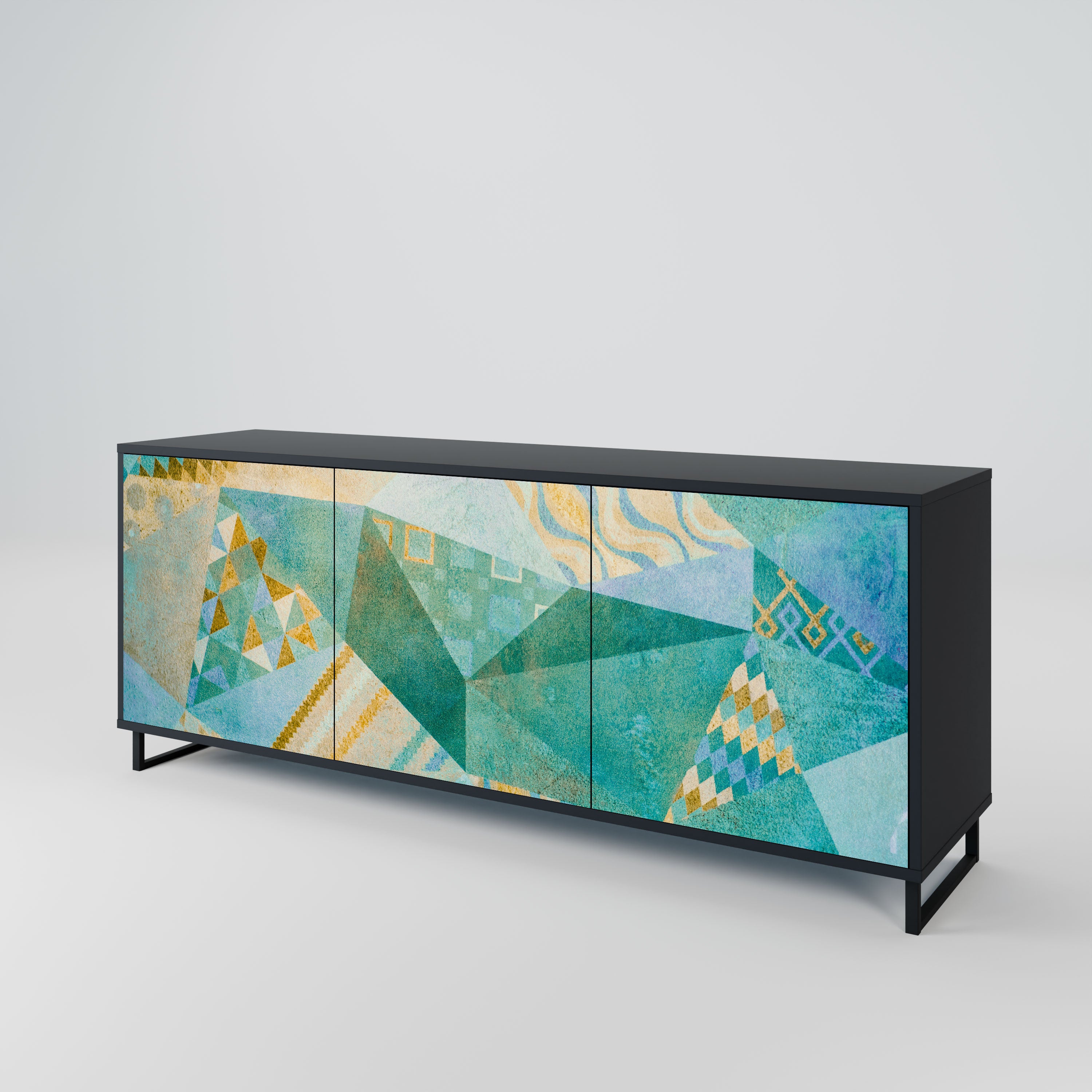 SPECTRUM SPLENDOR Komoda 3-drzwiowa korpus Czarny