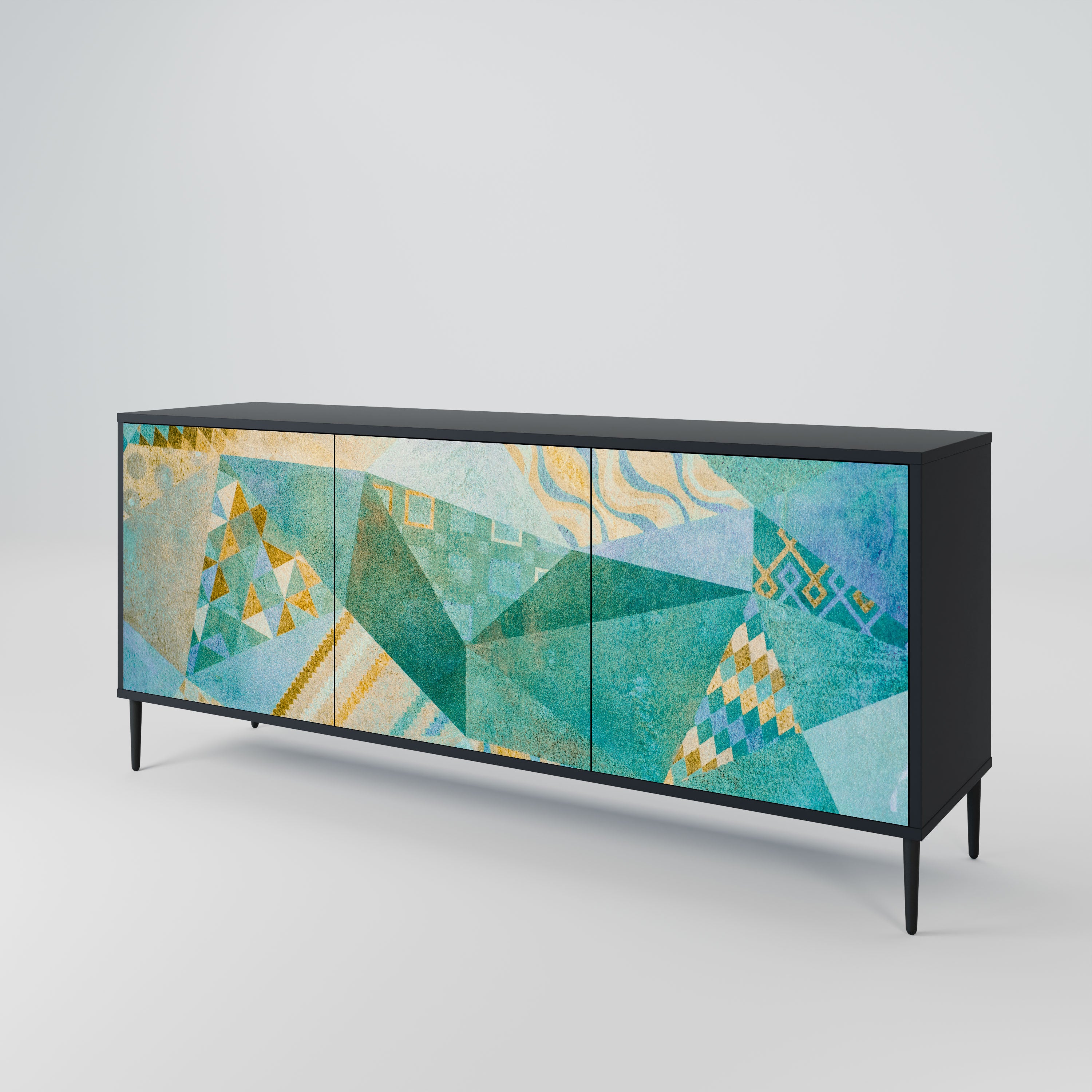 SPECTRUM SPLENDOR Komoda 3-drzwiowa korpus Czarny