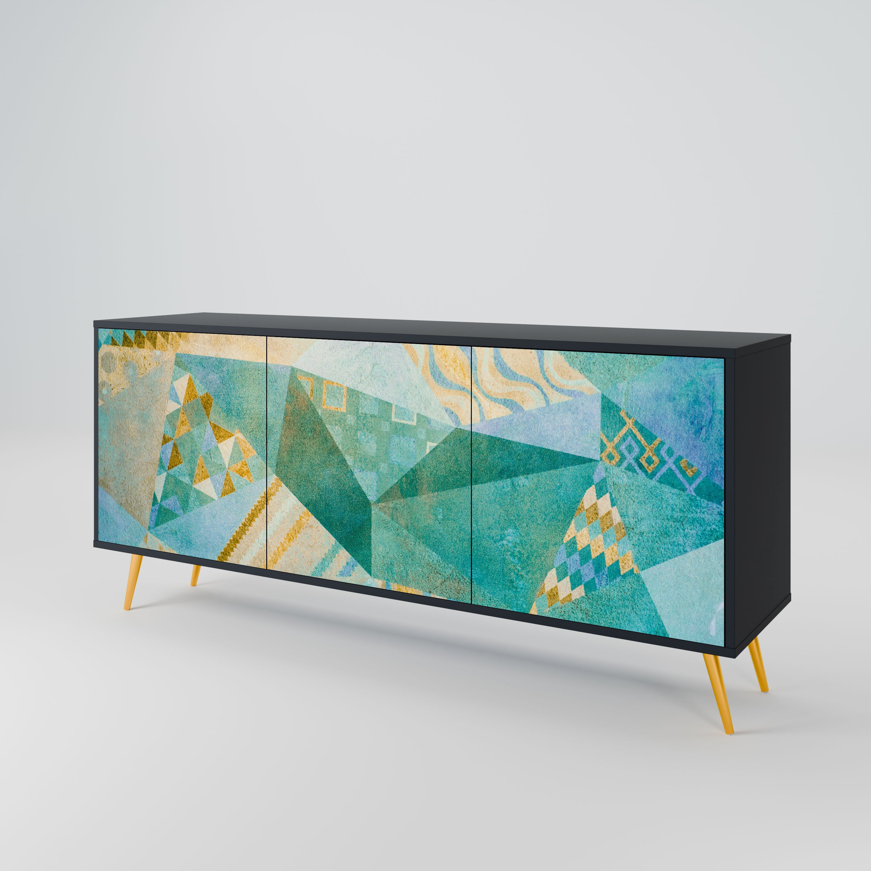 SPECTRUM SPLENDOR Komoda 3-drzwiowa korpus Czarny
