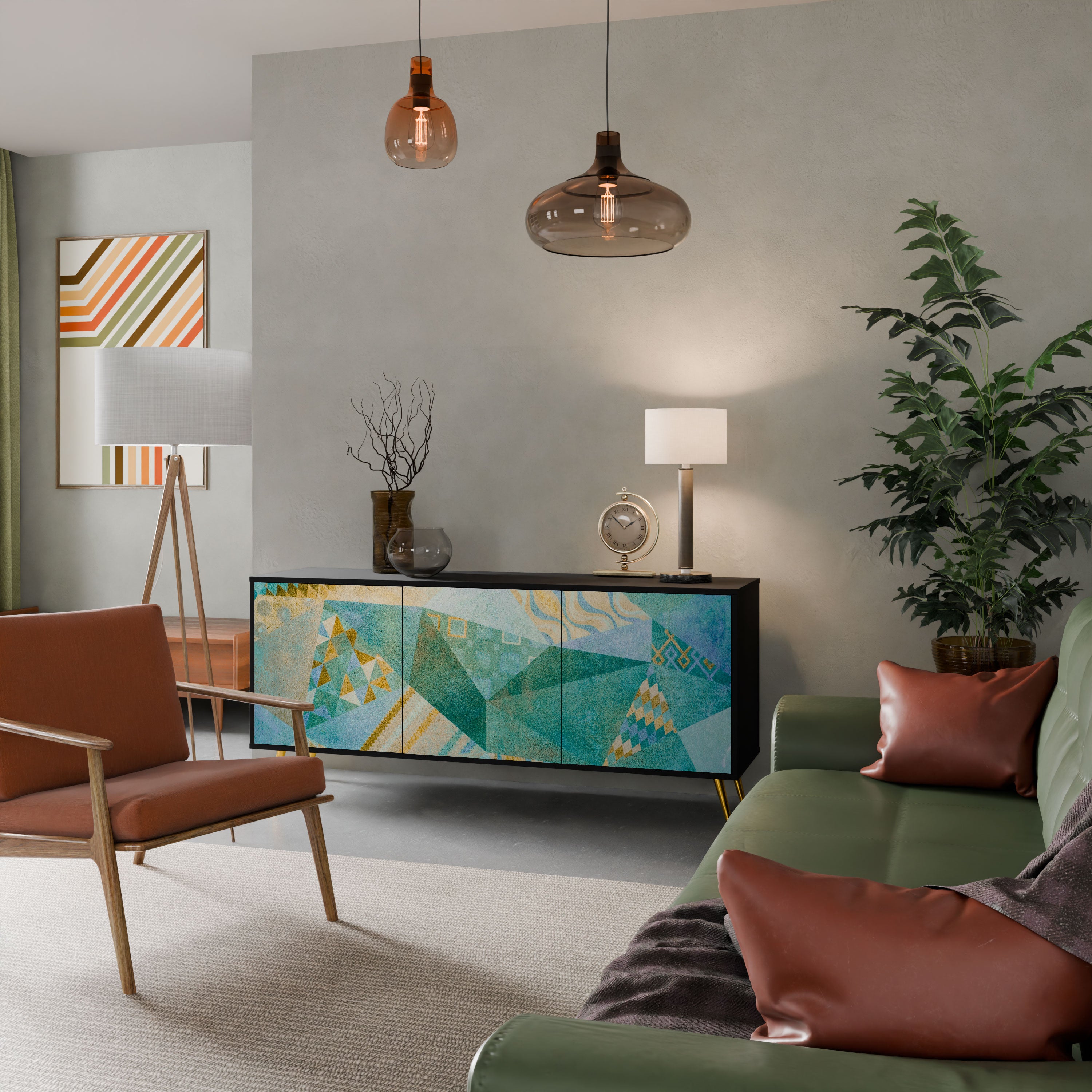 SPECTRUM SPLENDOR Komoda 3-drzwiowa korpus Czarny