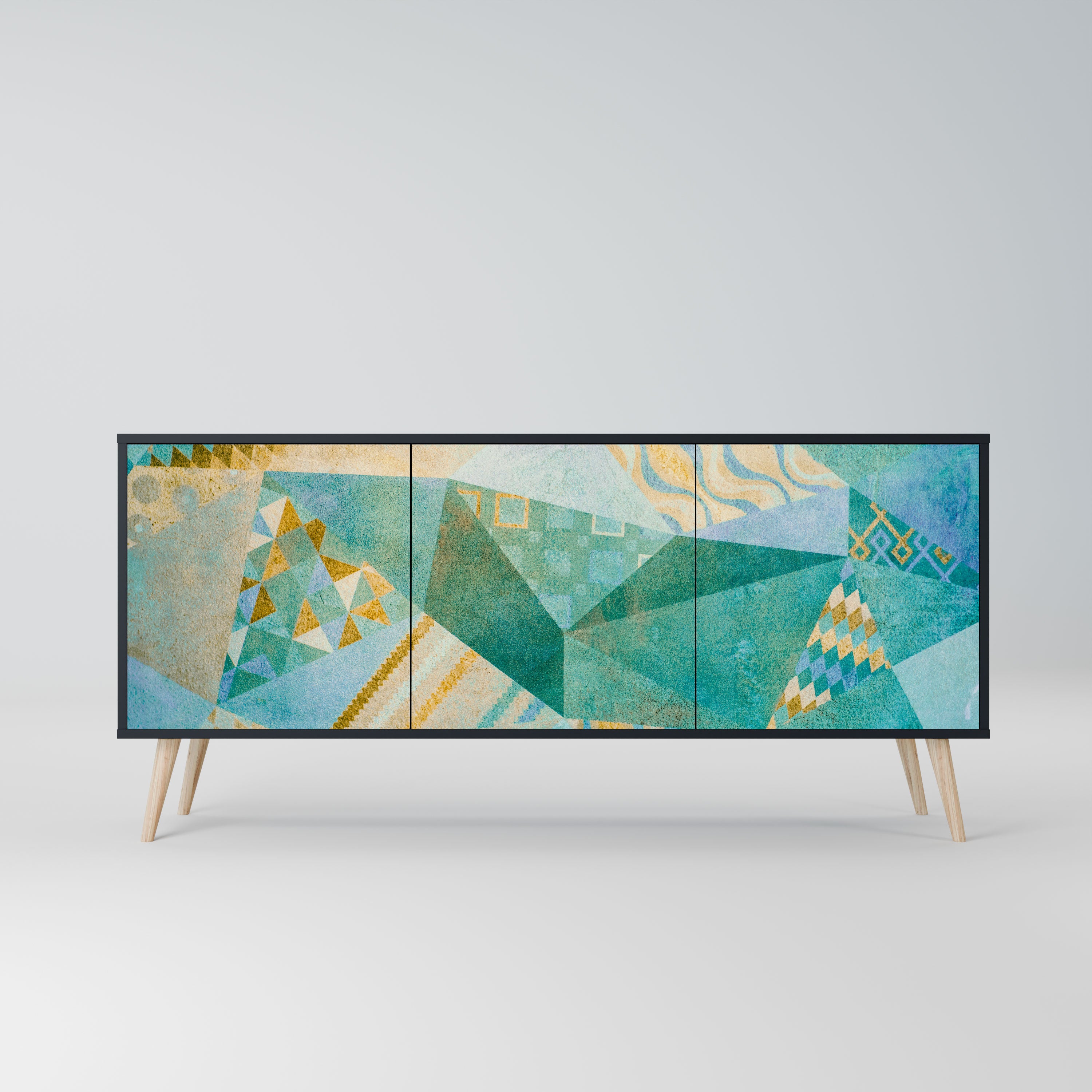 SPECTRUM SPLENDOR Komoda 3-drzwiowa korpus Czarny
