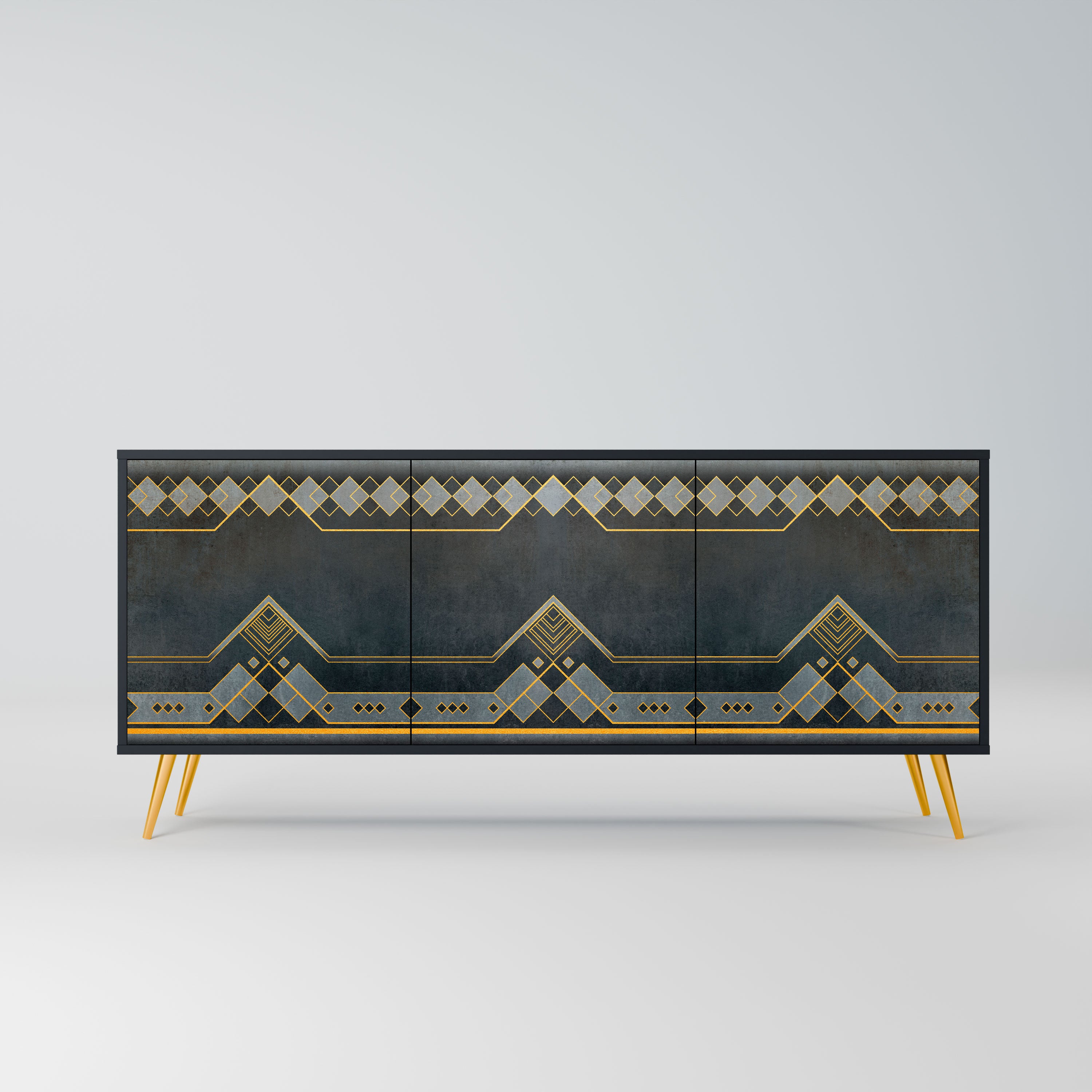 ROYAL ORDINARINESS Komoda 3-drzwiowa korpus Czarny