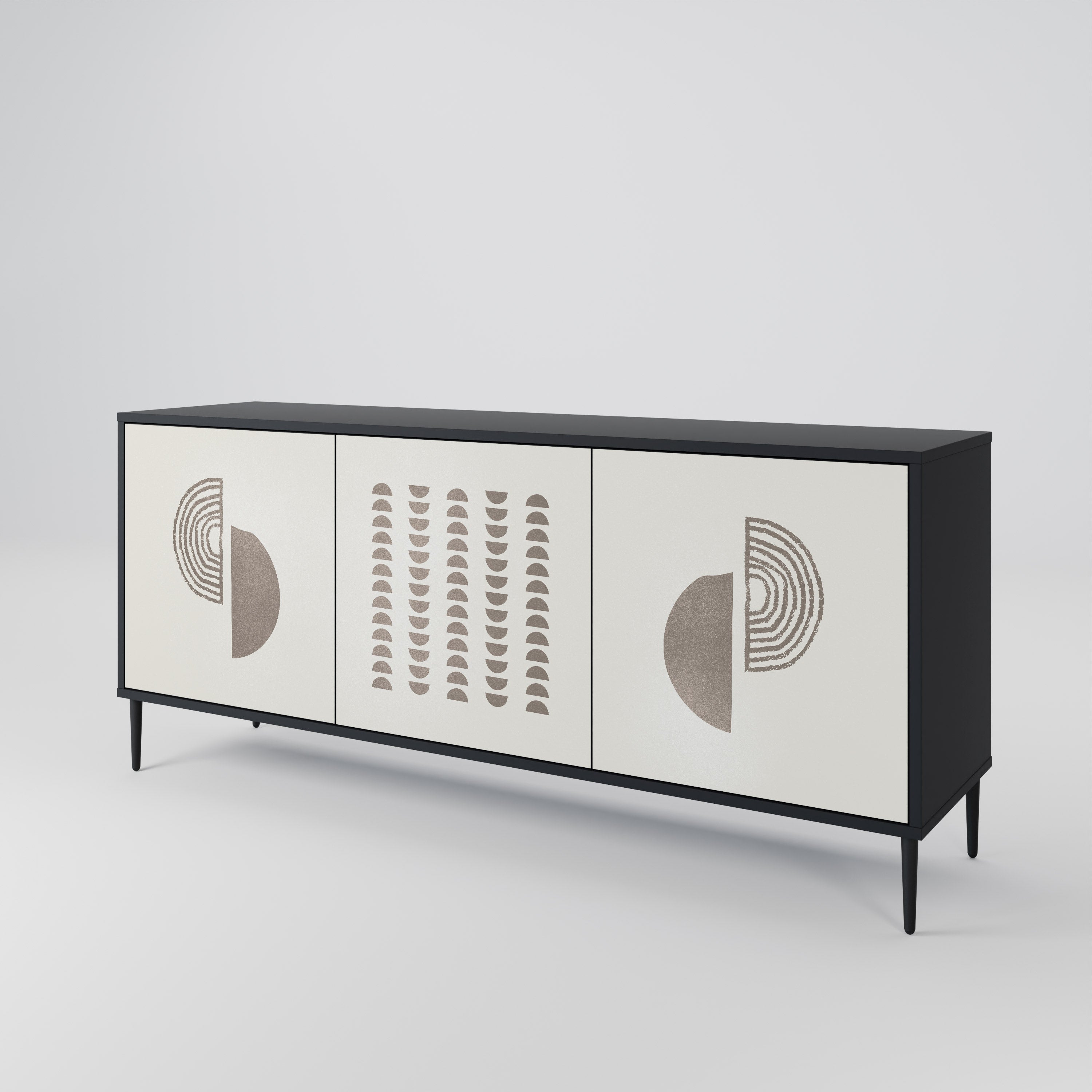 HARMONY ESSENCE Komoda 3-drzwiowa korpus Czarny