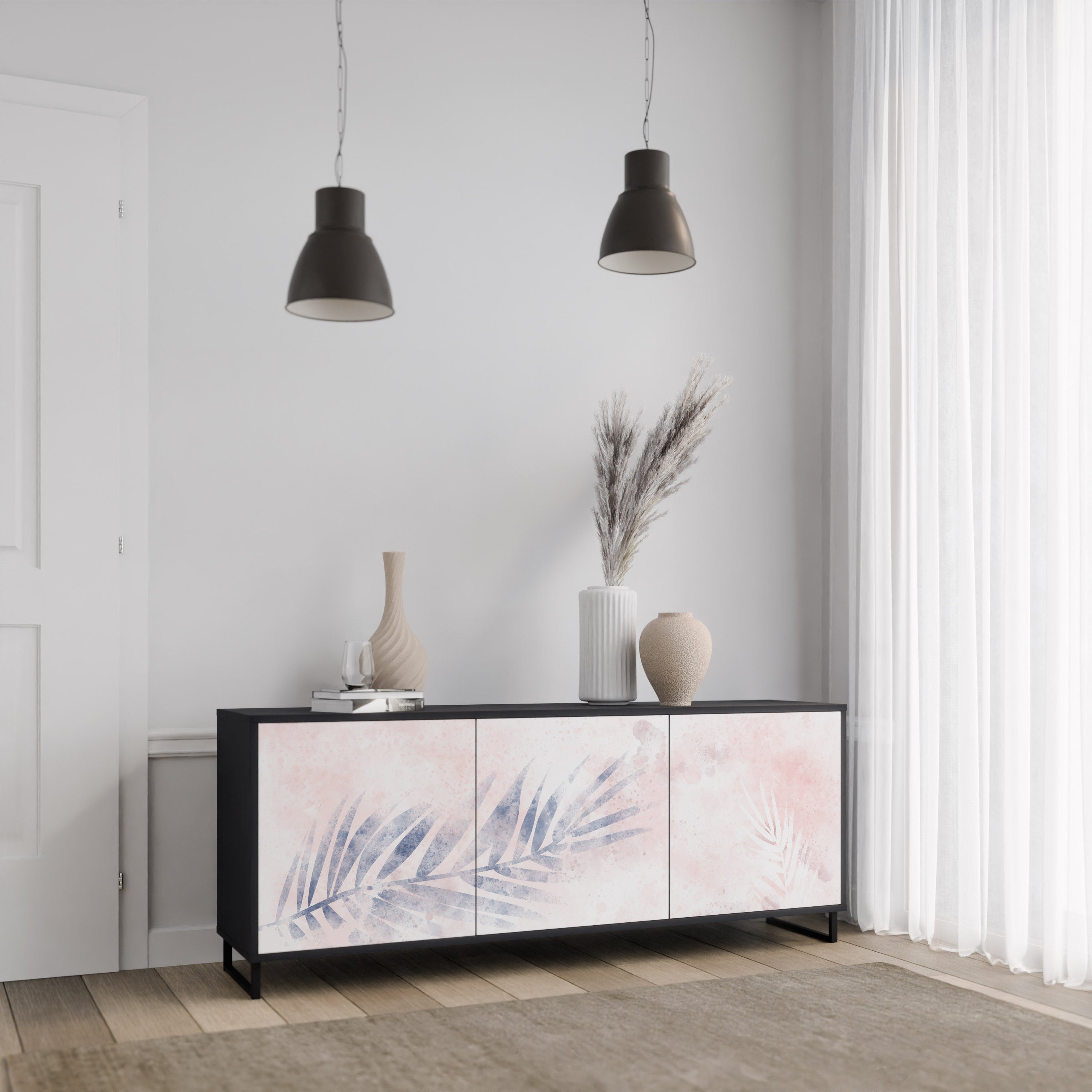 TIMELESS FLOAT Komoda 3-drzwiowa korpus Czarny
