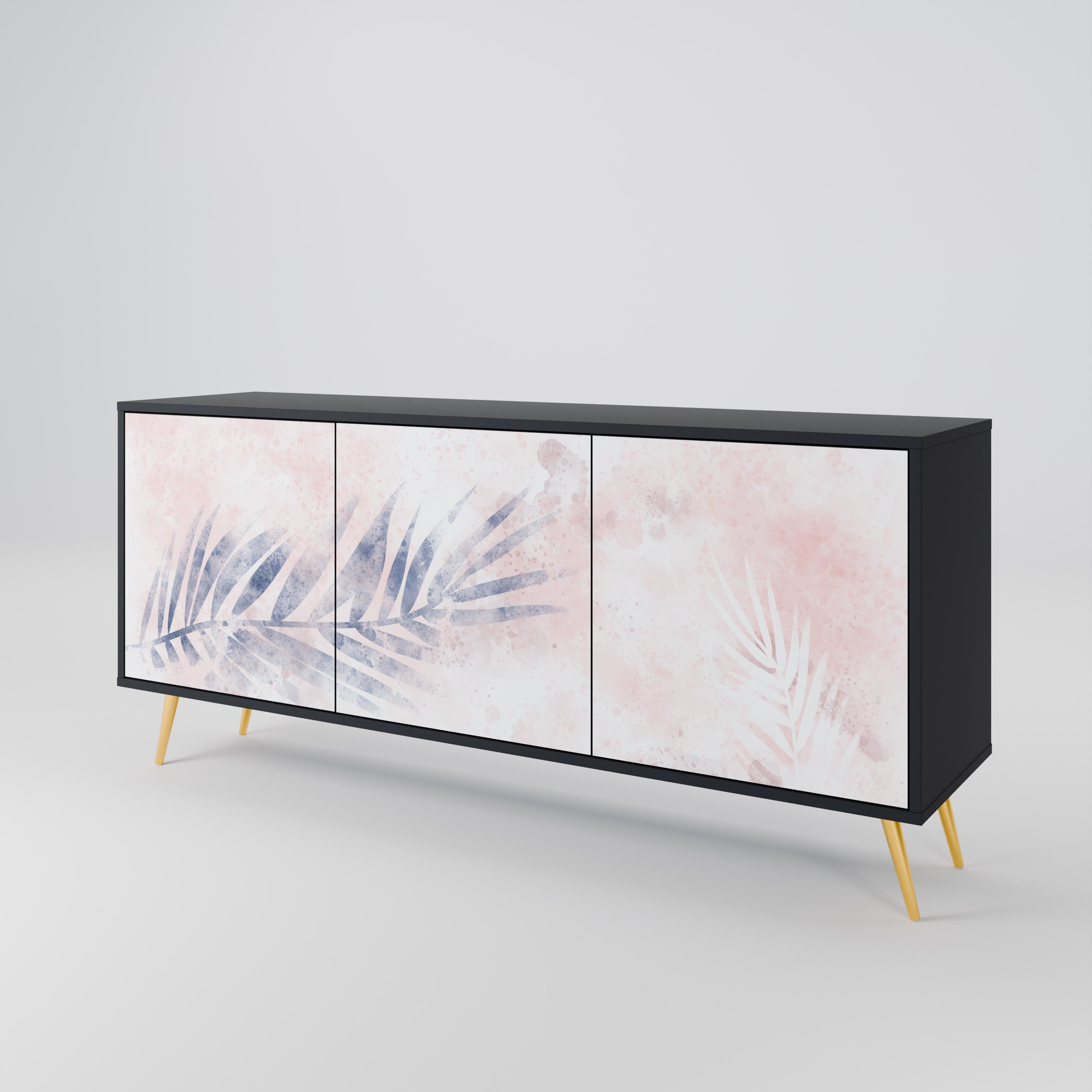 TIMELESS FLOAT Komoda 3-drzwiowa korpus Czarny